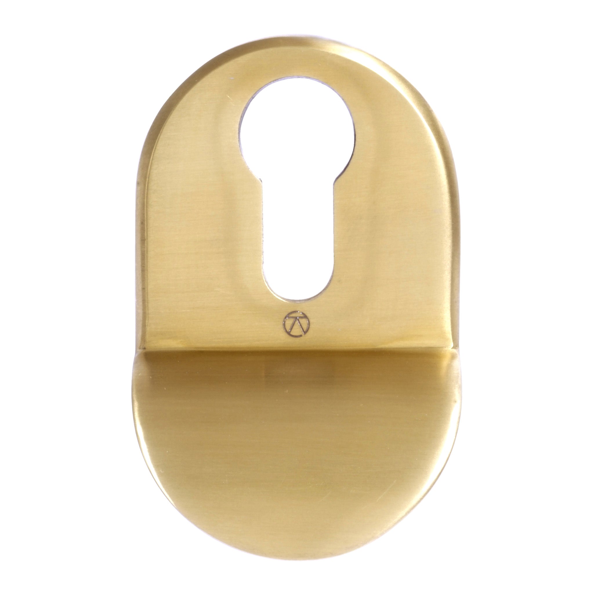 Contemporary Euro Cylinder Pull | PVD Stainless Satin Brass