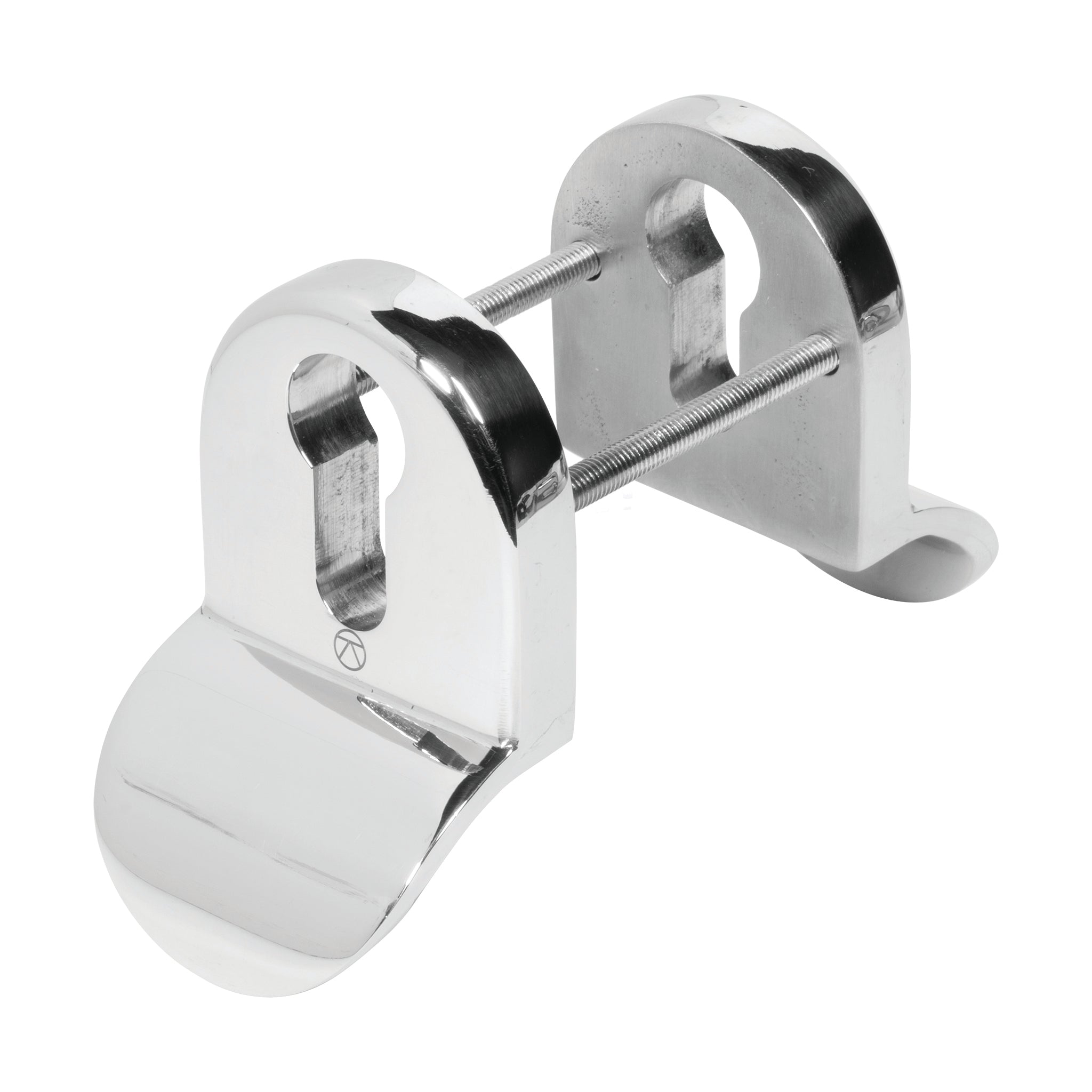 Contemporary Euro Cylinder Pull | Polished Stainless Steel