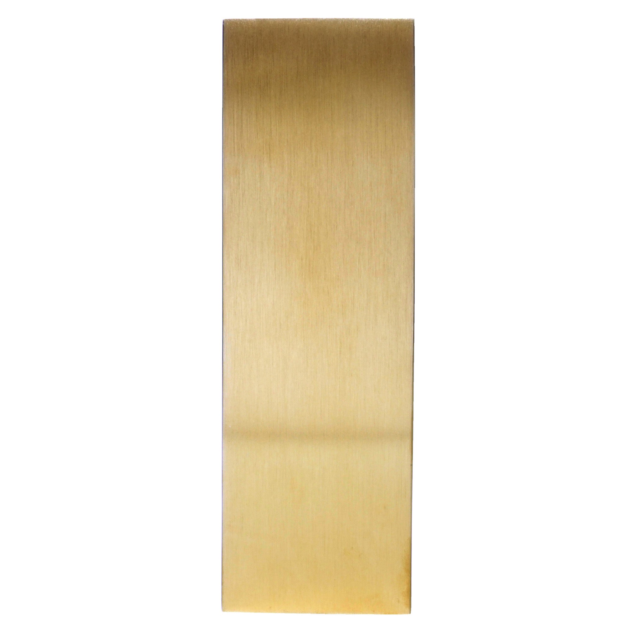 Contemporary Rectangular Door Knocker | PVD Stainless Satin Brass