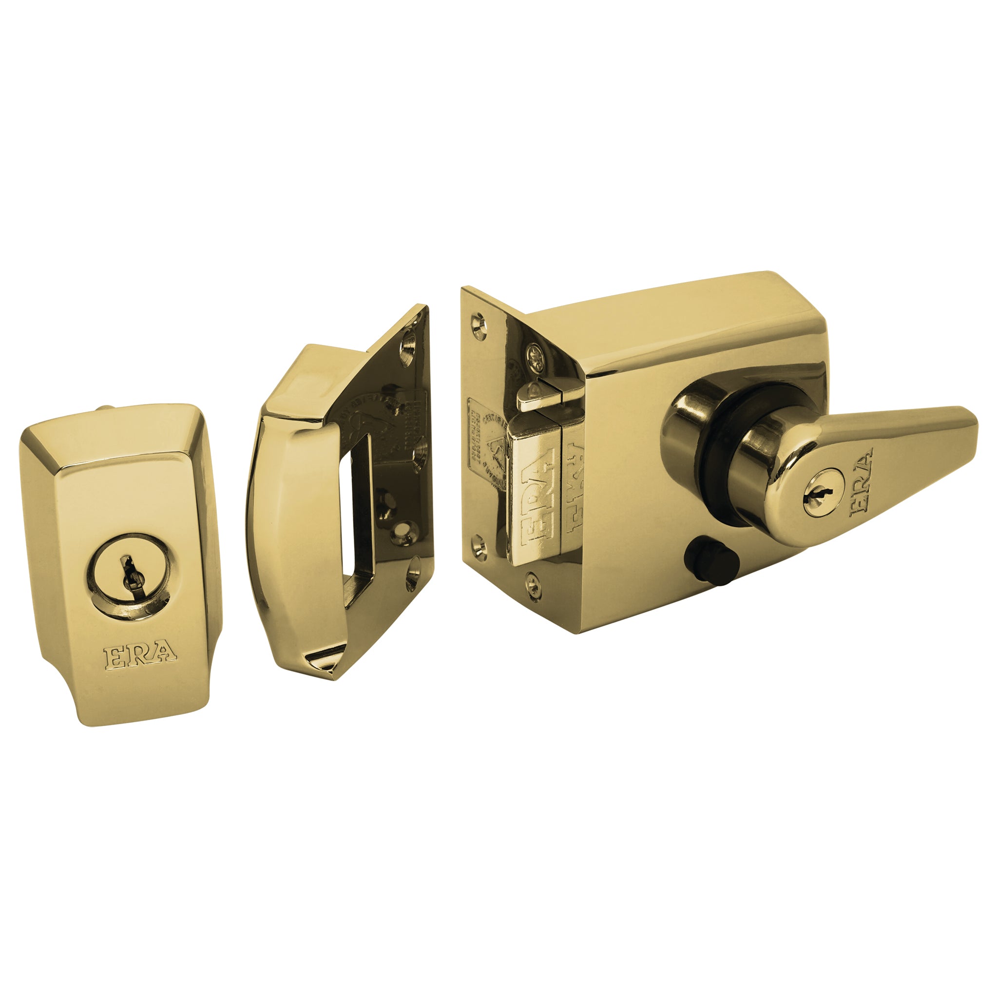 Locking Night Latch | Polished Brass