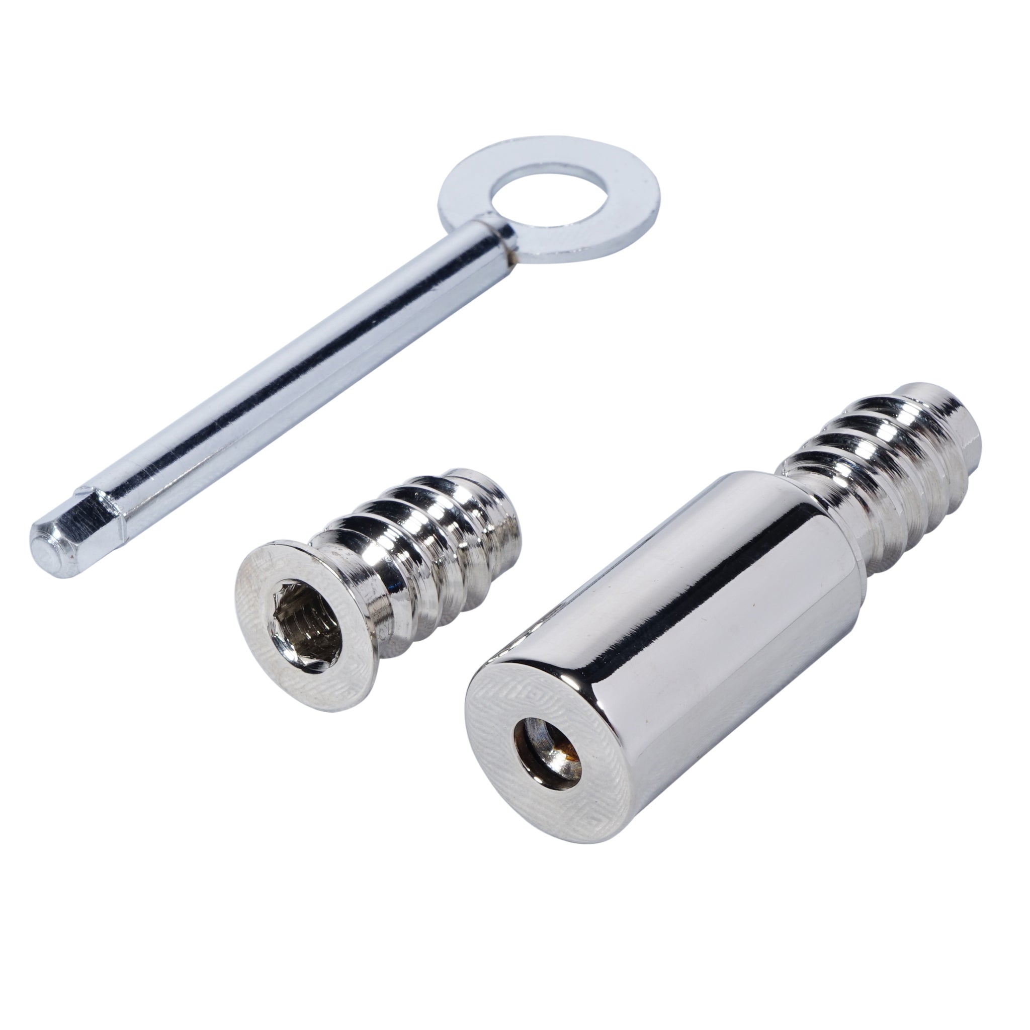 Detachable Round Sash Stop | Polished Nickel