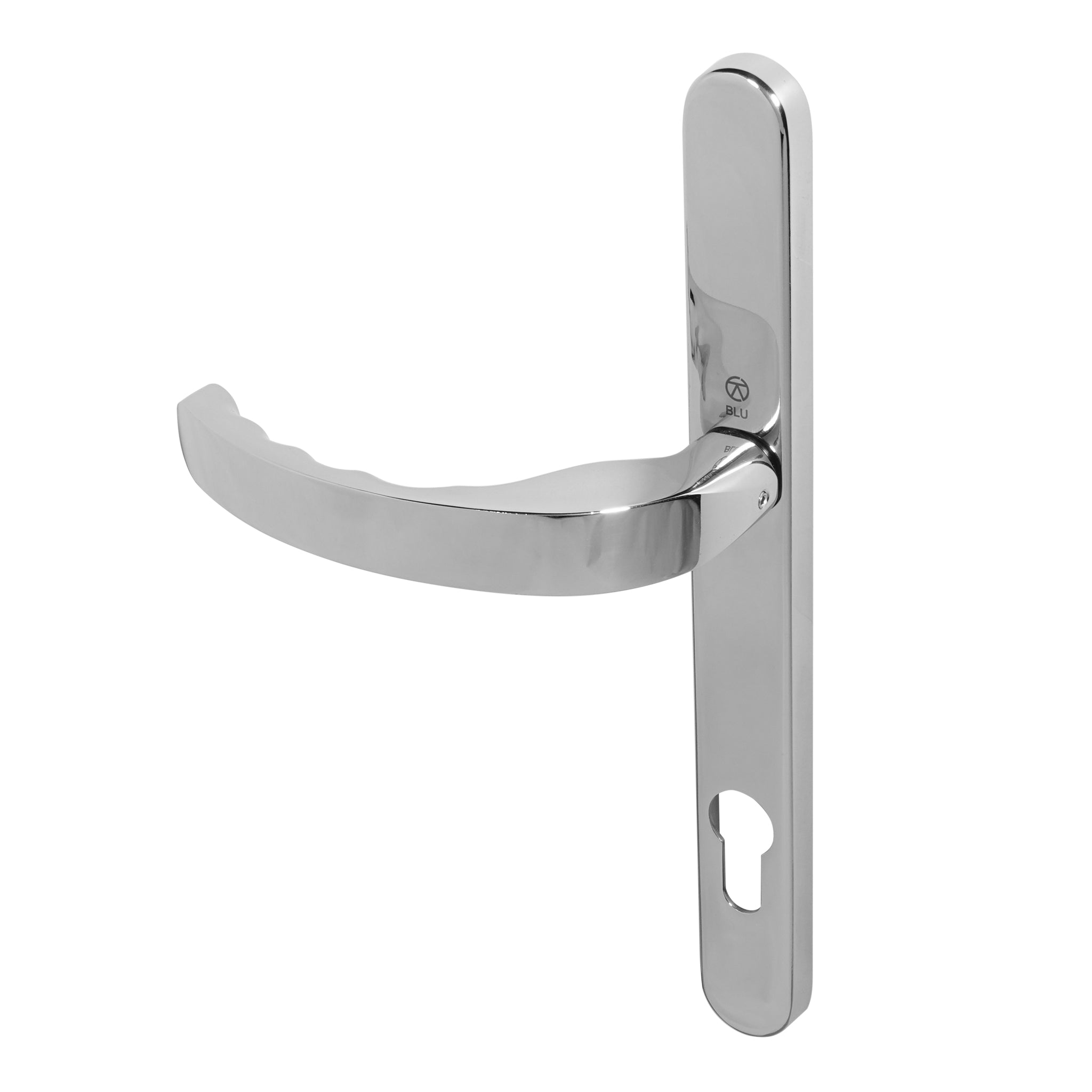 Ergonomic Door Handle | Polished Stainless Steel