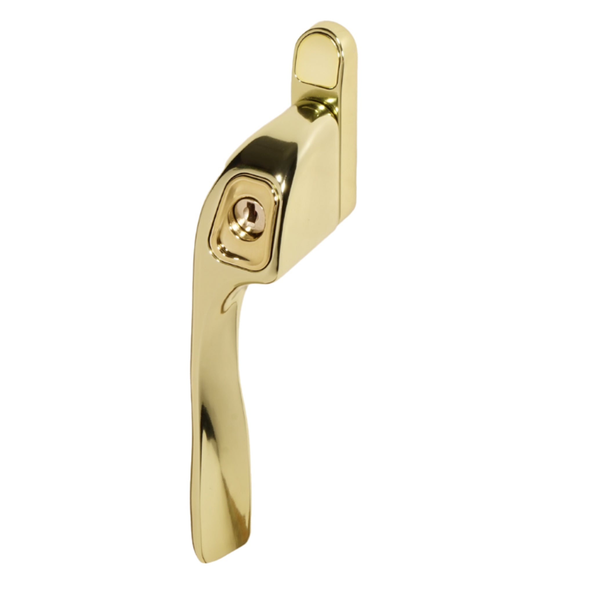 Kuhlen Offset Locking Window Espagnolette Handle | Polished Brass