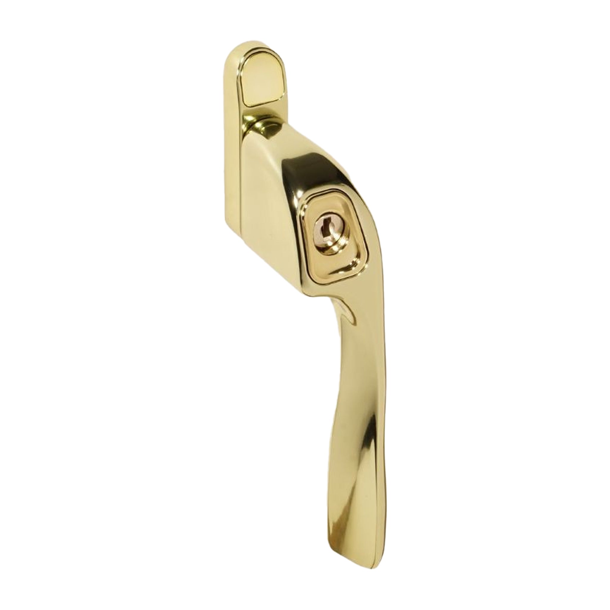 Kuhlen Offset Locking Window Espagnolette Handle | Polished Brass