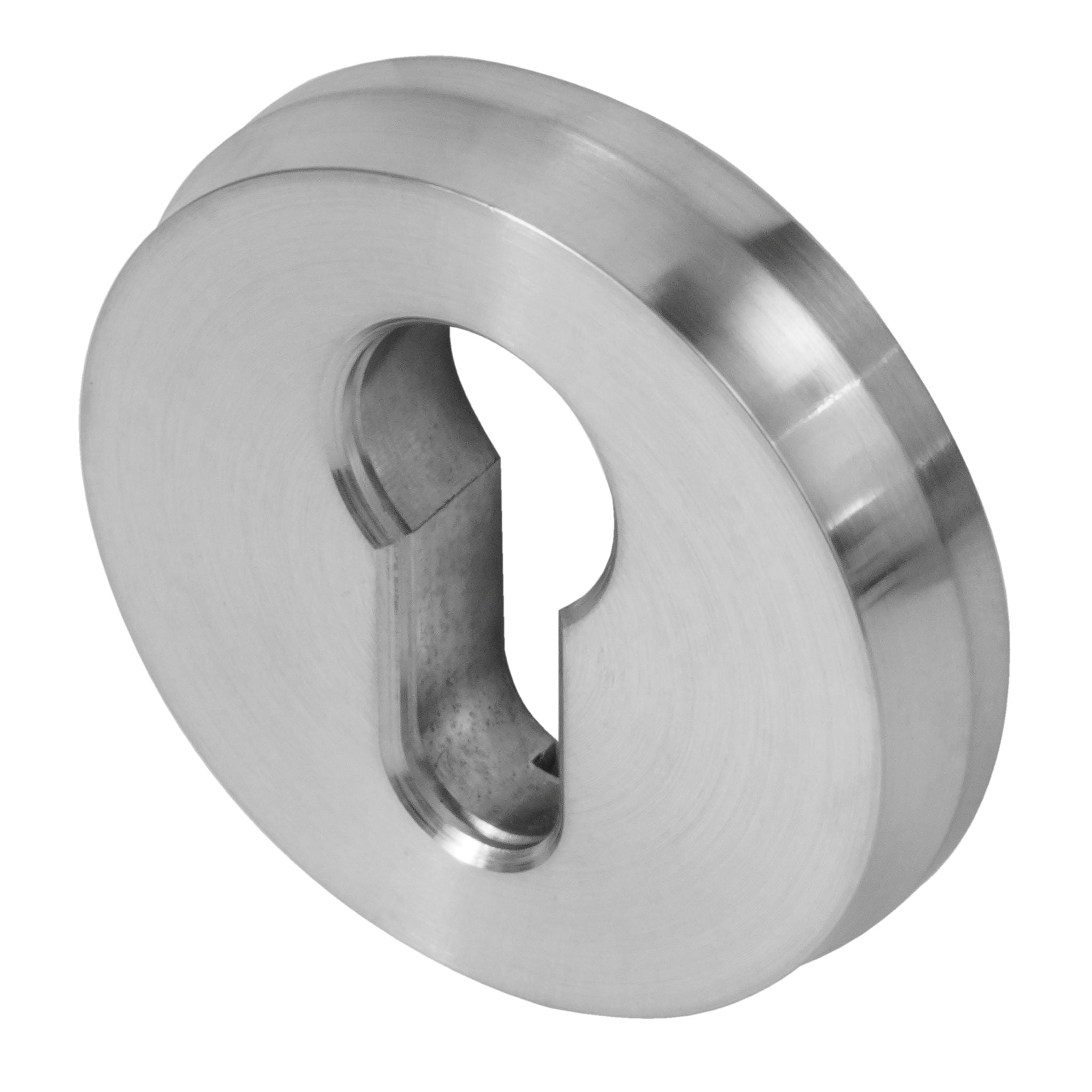 Classic Round Bevelled Escutcheon | Satin Stainless Steel