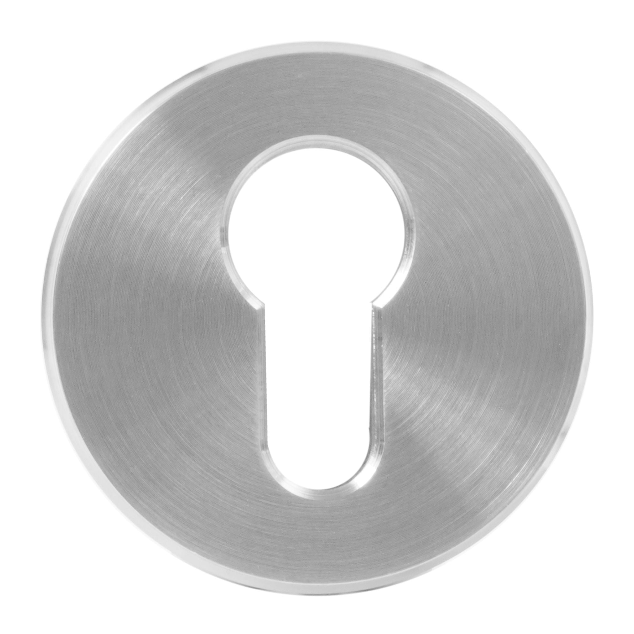 Classic Round Bevelled Escutcheon | Satin Stainless Steel