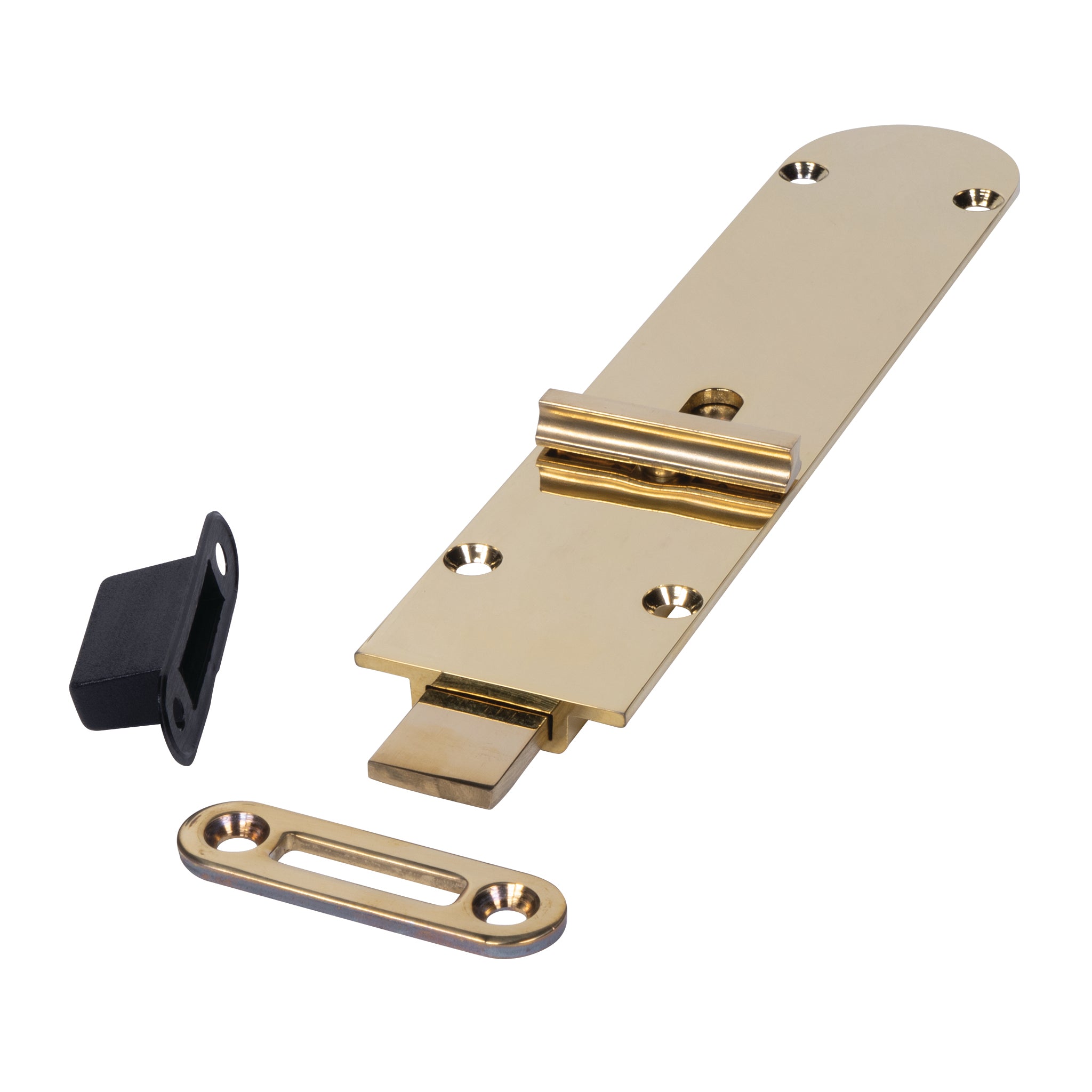 Securefold Flush Bolts - Outward Opening Doors | Polished Brass