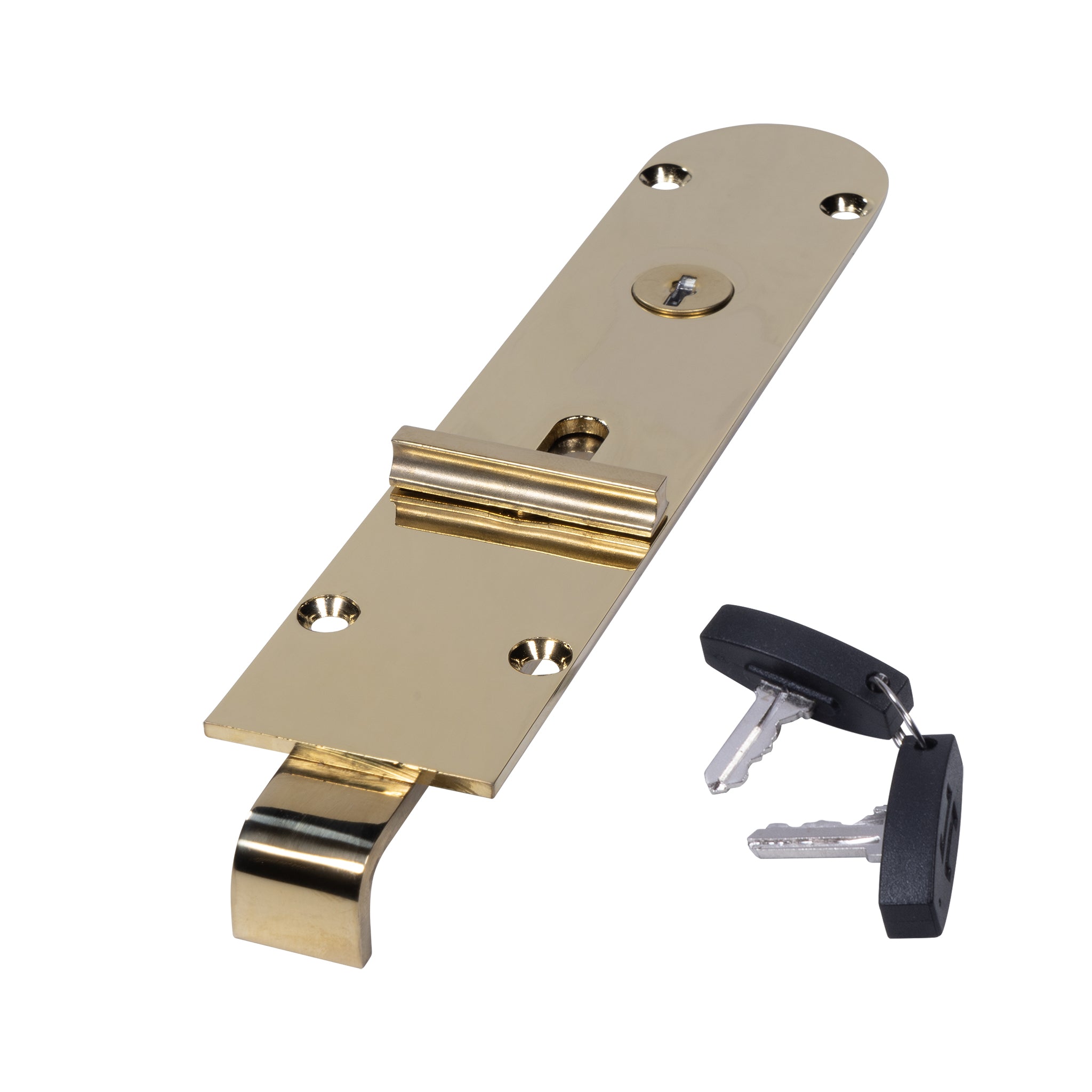 Securefold Flush Bolts - Inward Opening Doors | Polished Brass