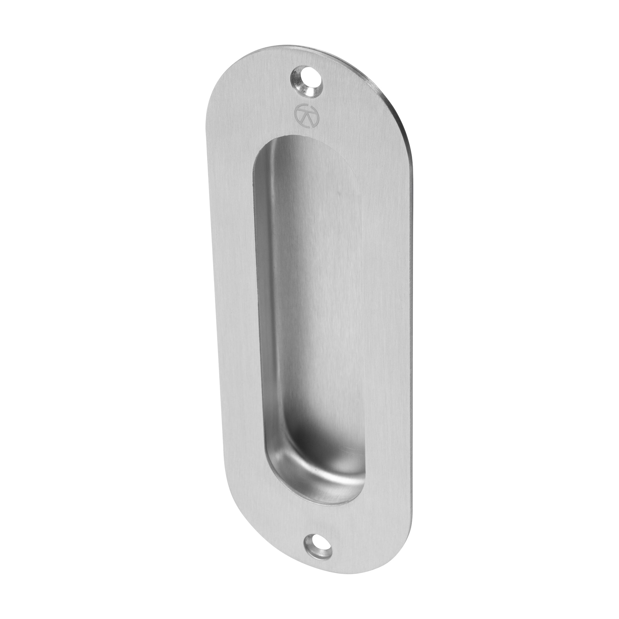 Radiused End Flush Pull | Satin Stainless Steel