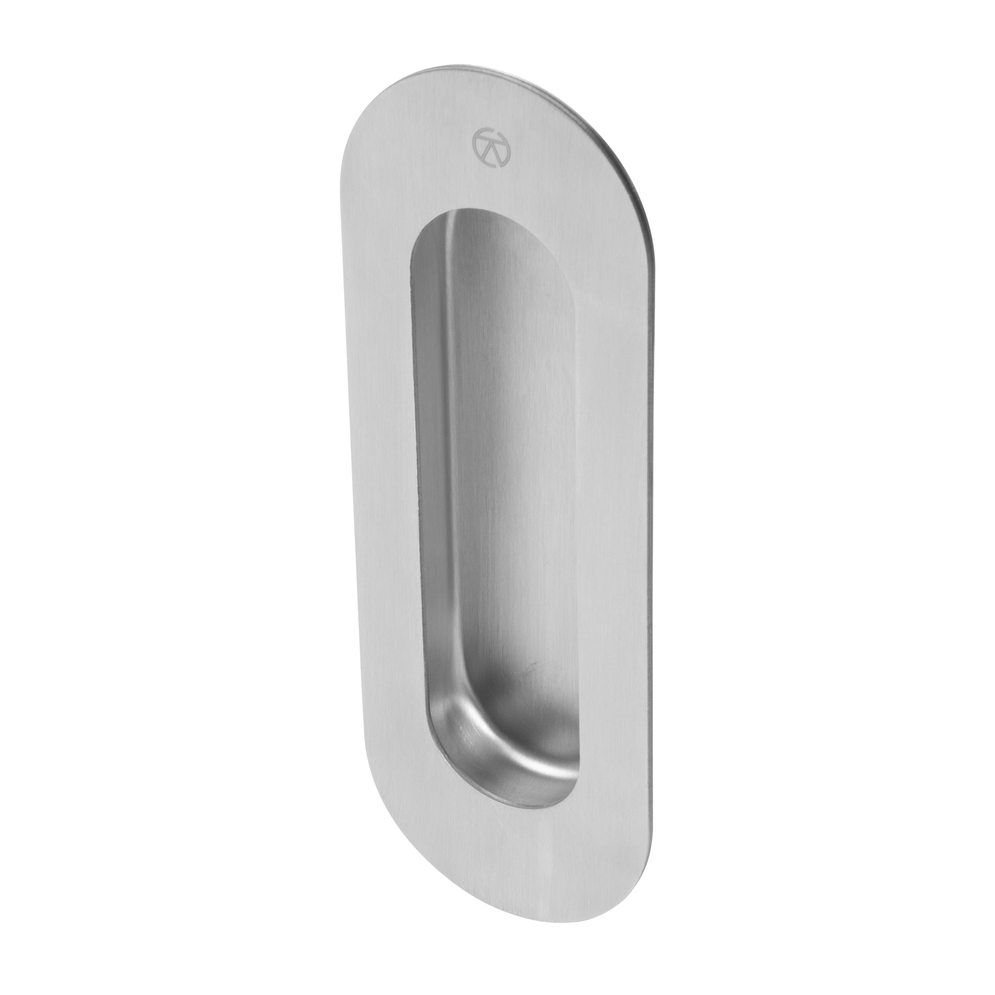 Radiused End Flush Pull | Satin Stainless Steel