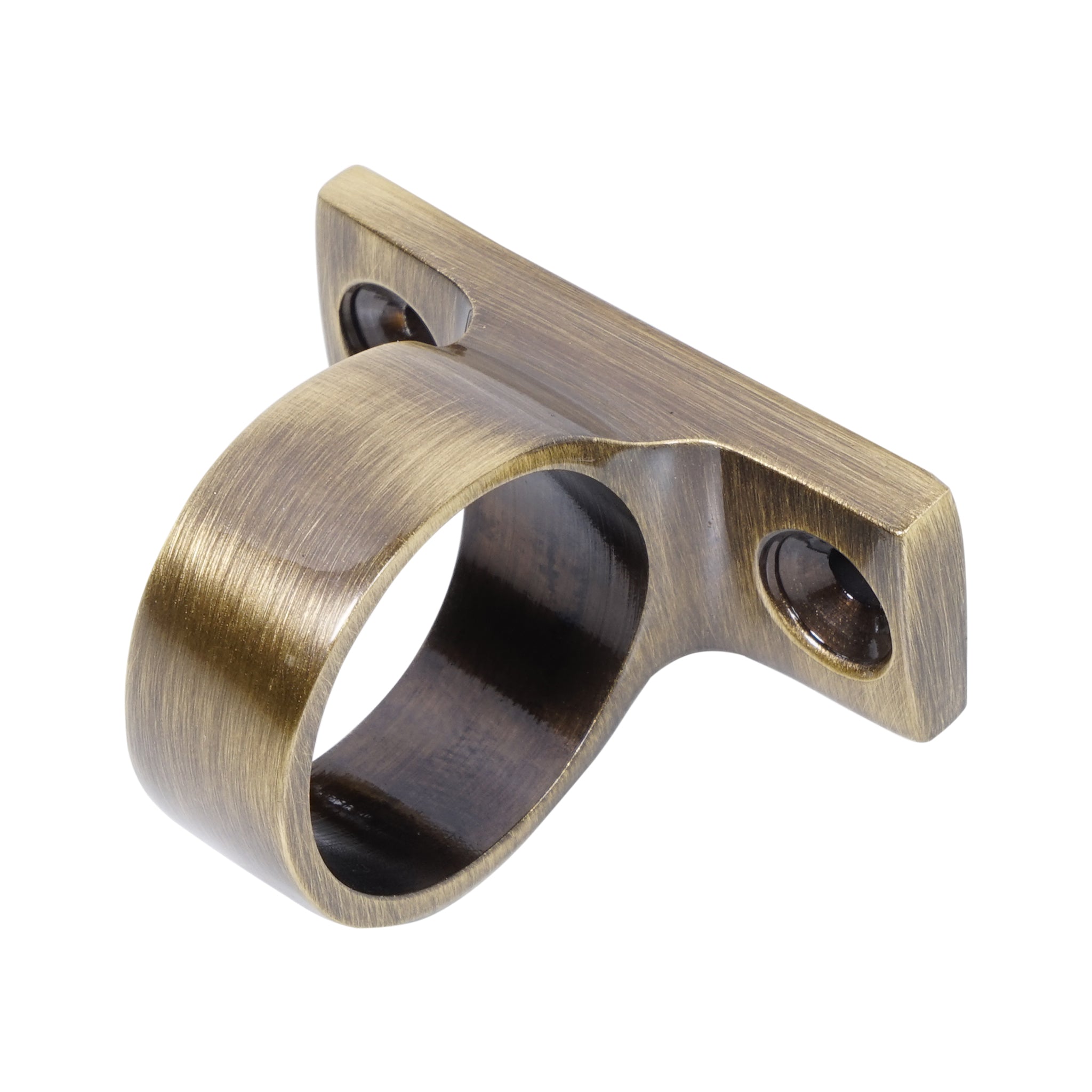 Sash Ring - Base Plate Fix | Antique Brass