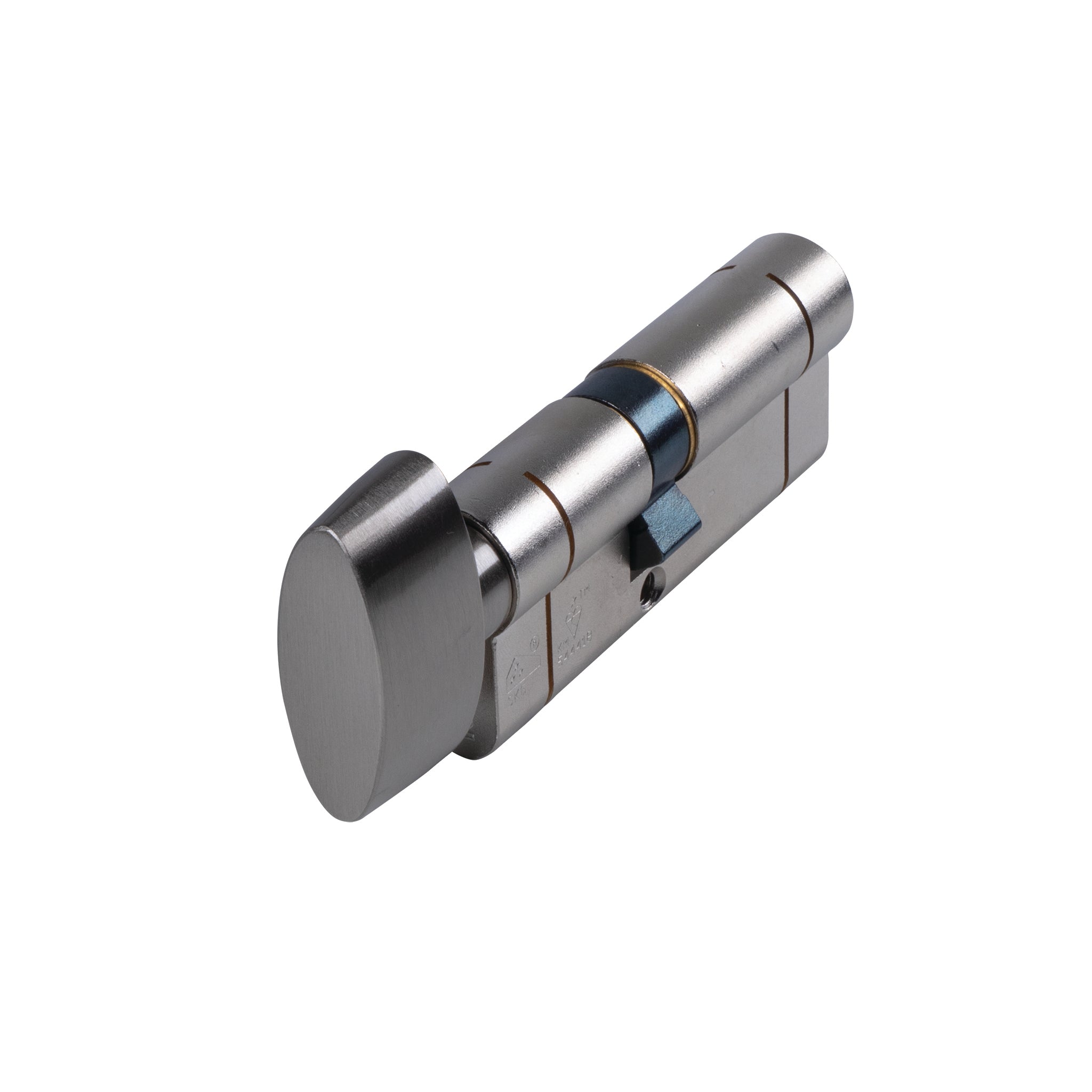 1 Star Euro Profile Thumb Turn Cylinder | Nickel Finish