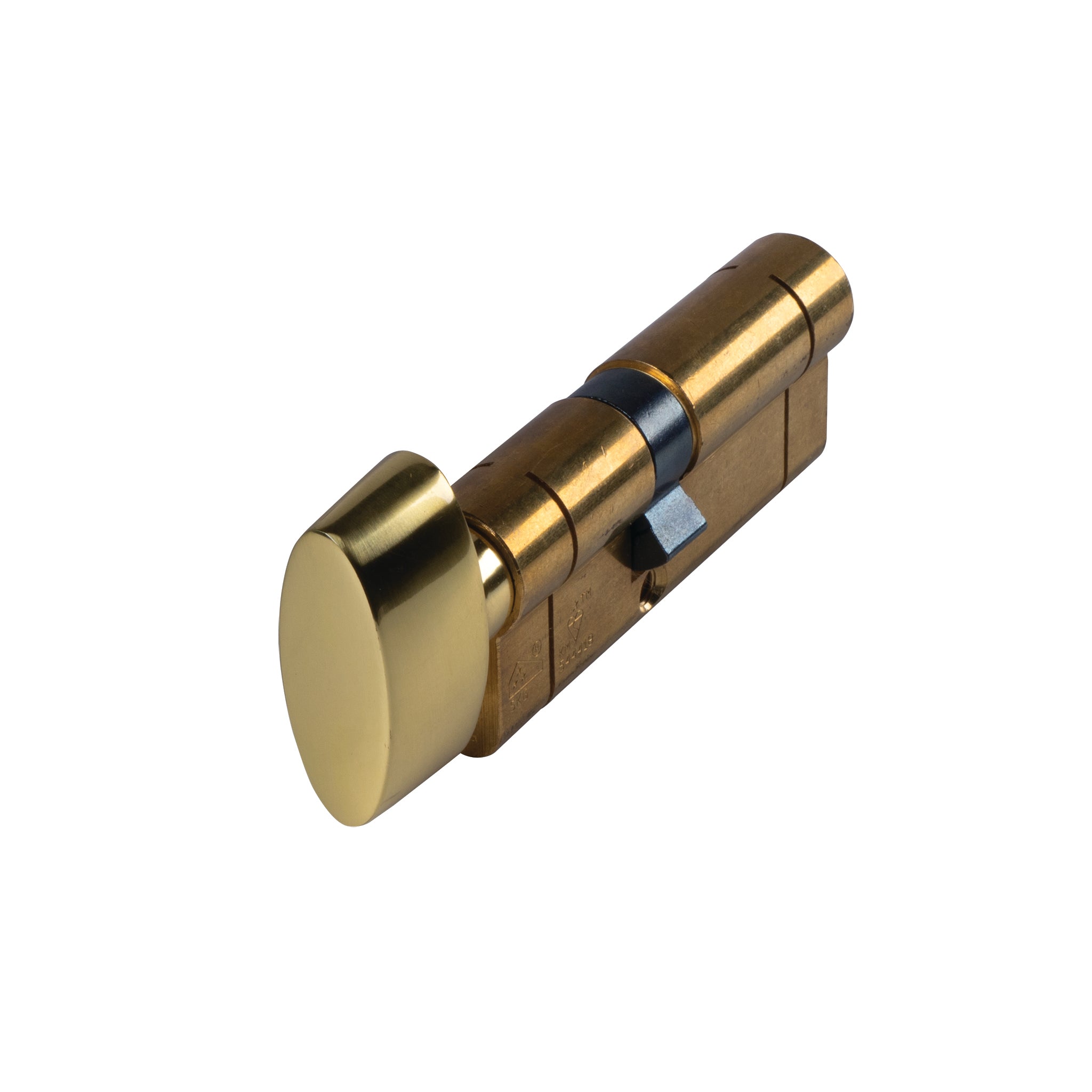 1 Star Euro Profile Thumb Turn Cylinder | Satin Brass