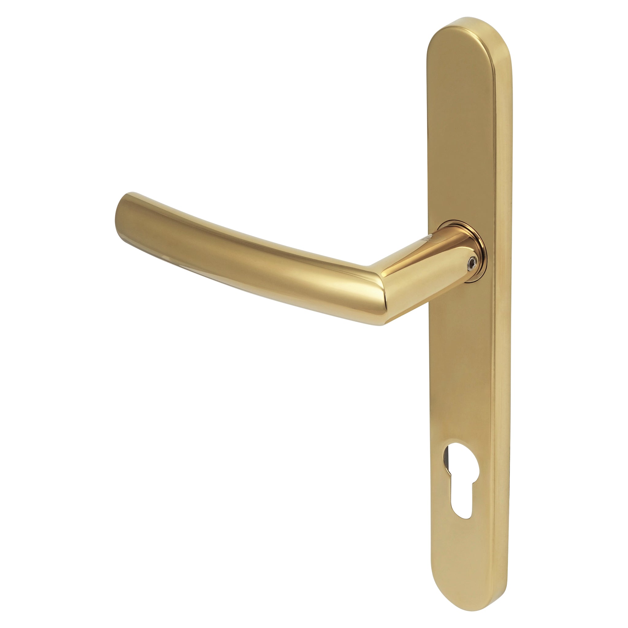 Jigsaw Multipoint Door Lock Handle | PVD Stainless Polished Brass
