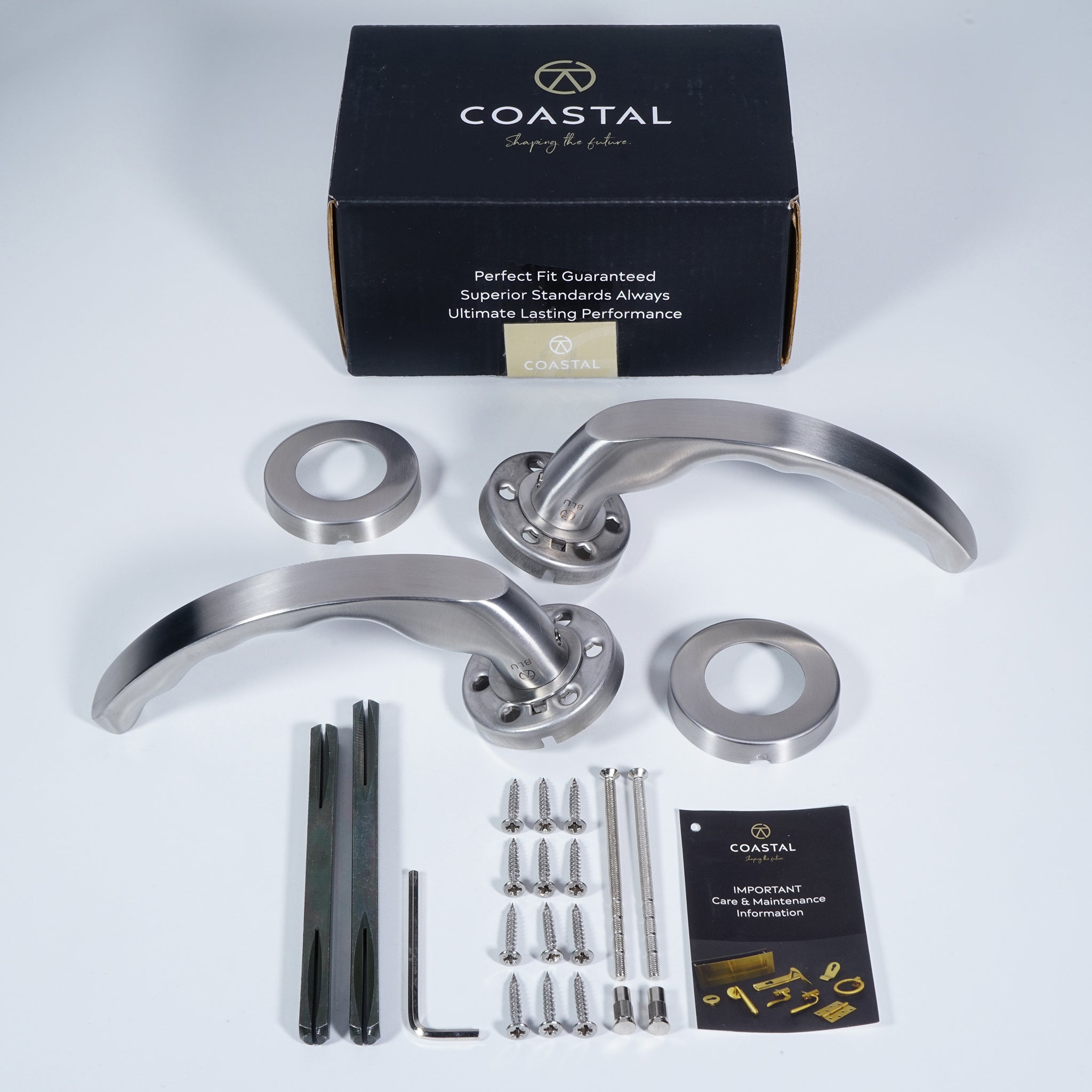 Ergonomic Lever Door Handle | Satin Stainless Steel