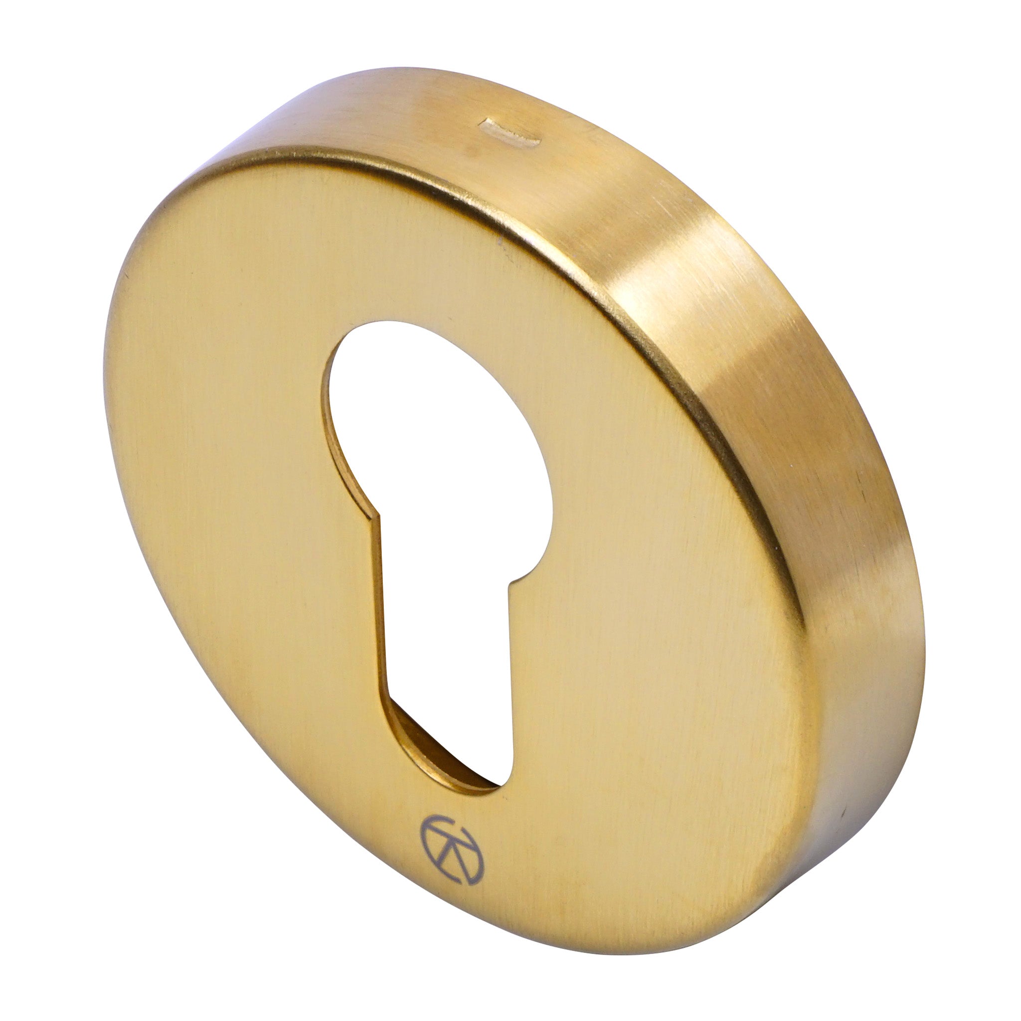 Round Euro Profile Escutcheon | PVD Stainless Satin Brass