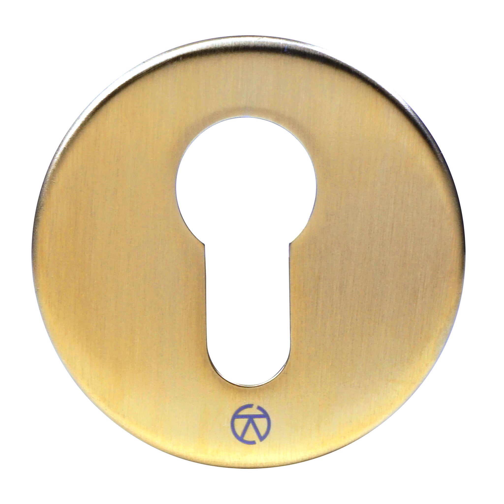 Round Euro Profile Escutcheon | PVD Stainless Satin Brass