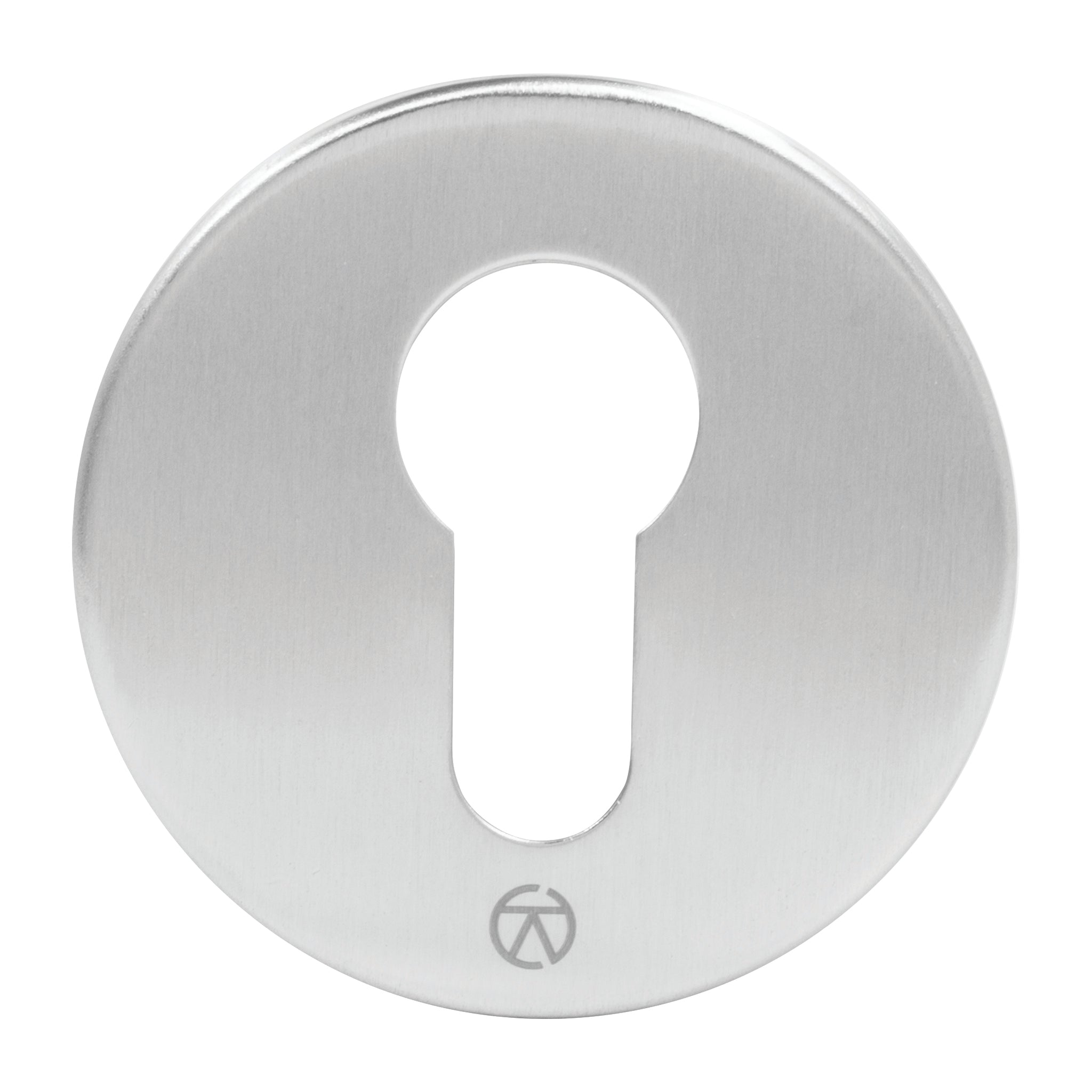 Round Euro Profile Escutcheon | Satin Stainless Steel