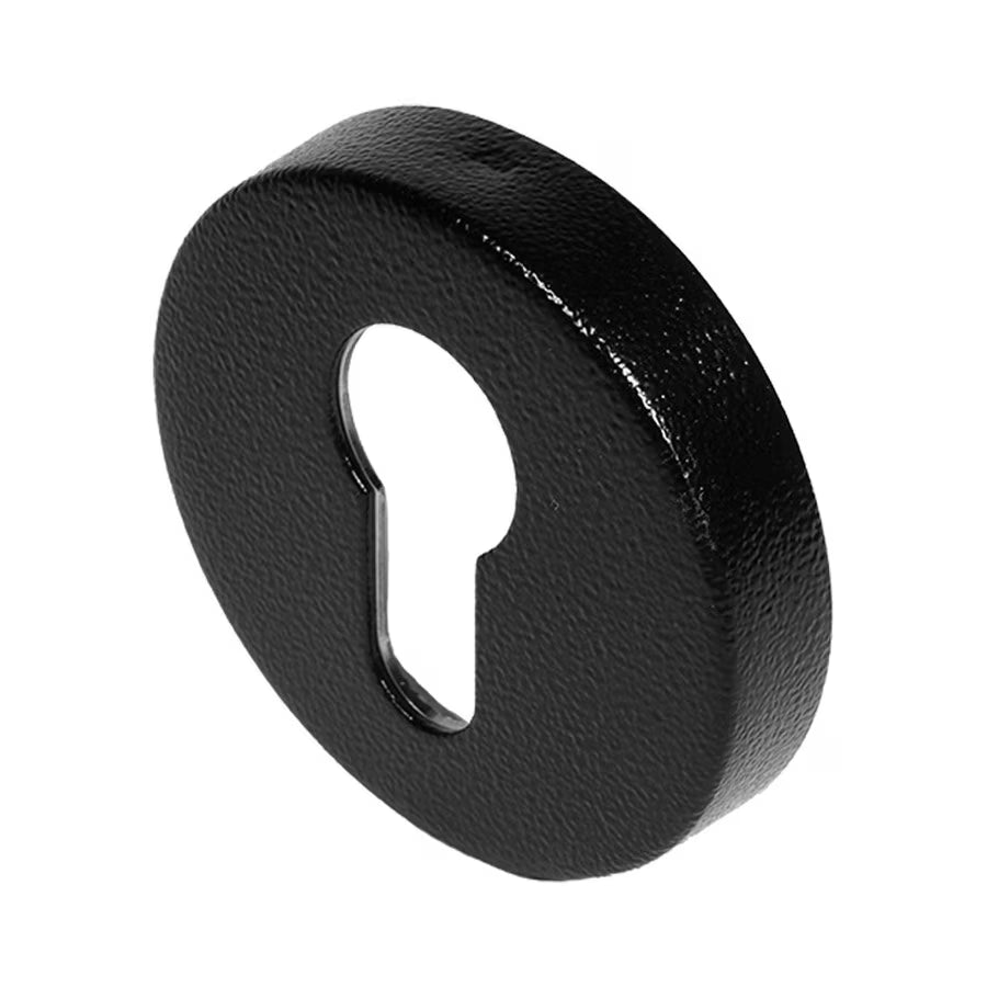 Round Euro Profile Escutcheon | Antique Black