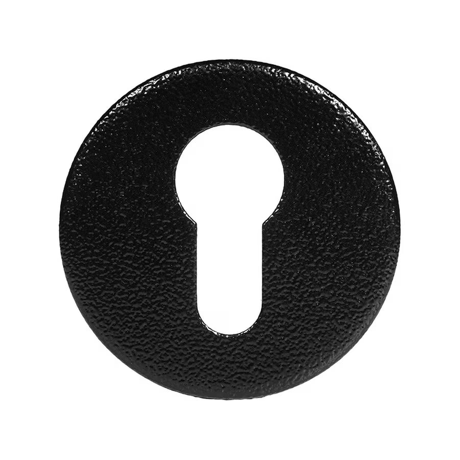 Round Euro Profile Escutcheon | Antique Black