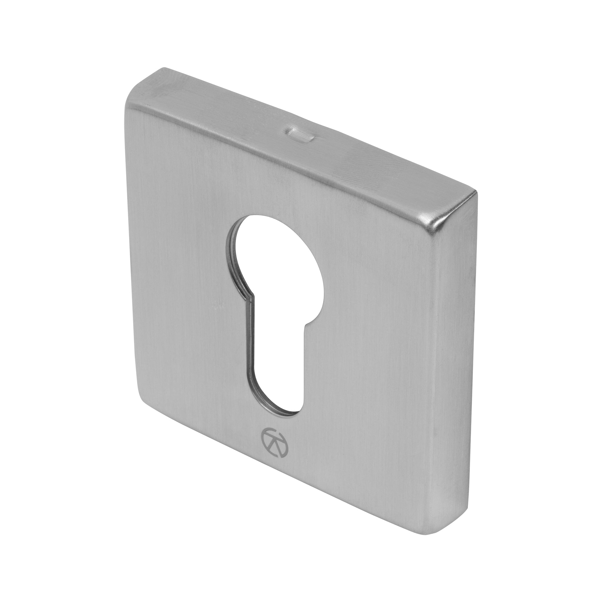 Square Euro Profile Escutcheon | Satin Stainless Steel