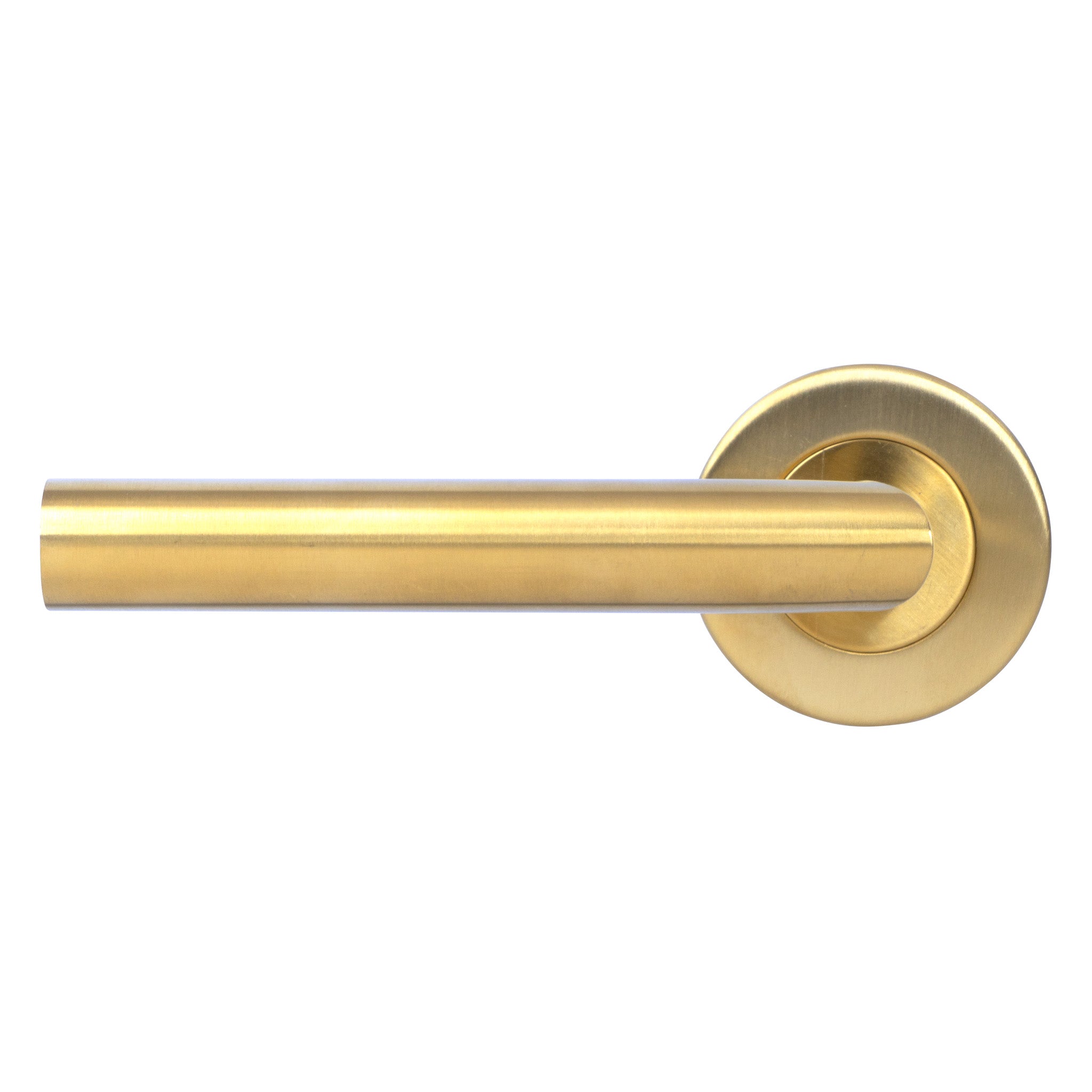 Mitre Lever Door Handle | PVD Stainless Satin Brass
