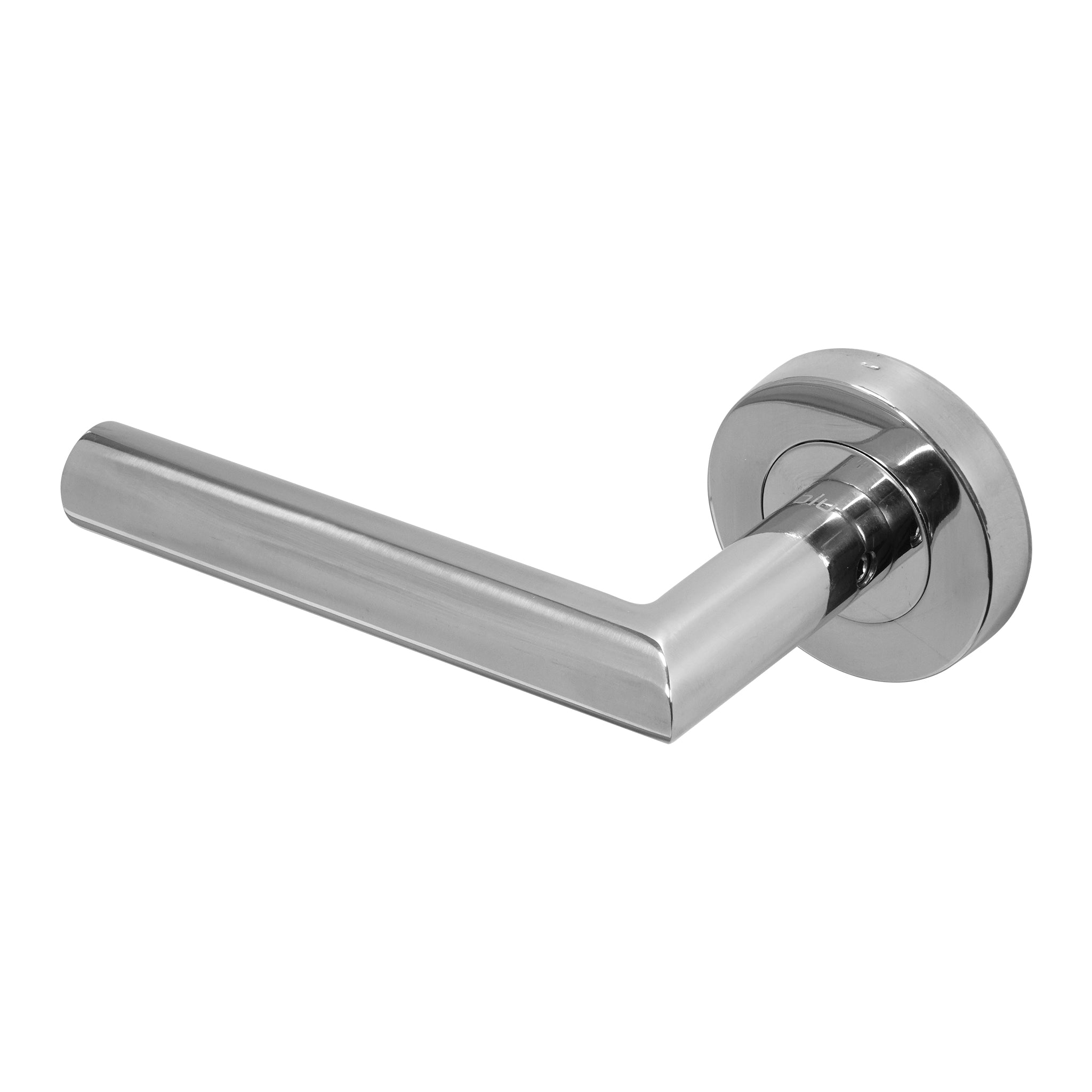 Mitre Lever Door Handle | Polished Stainless Steel