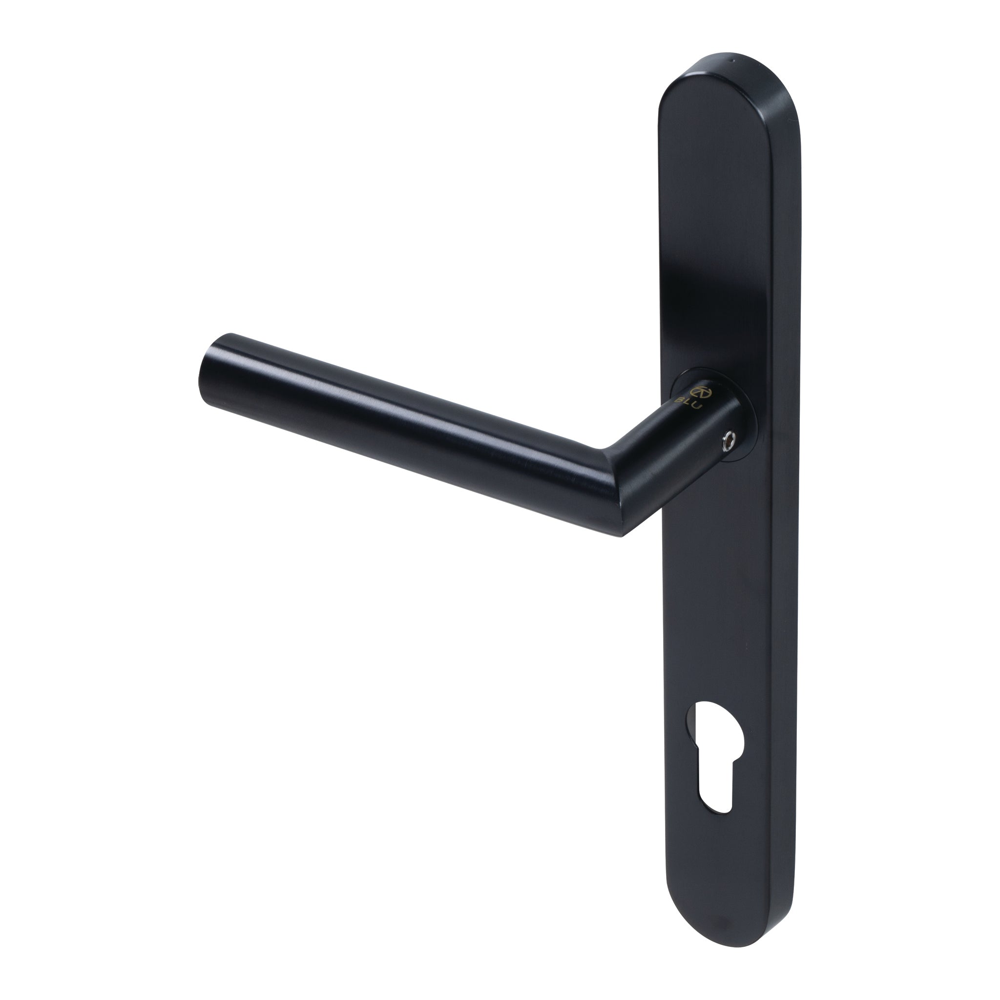 Mitre Lever Door Handle Sprung | Black