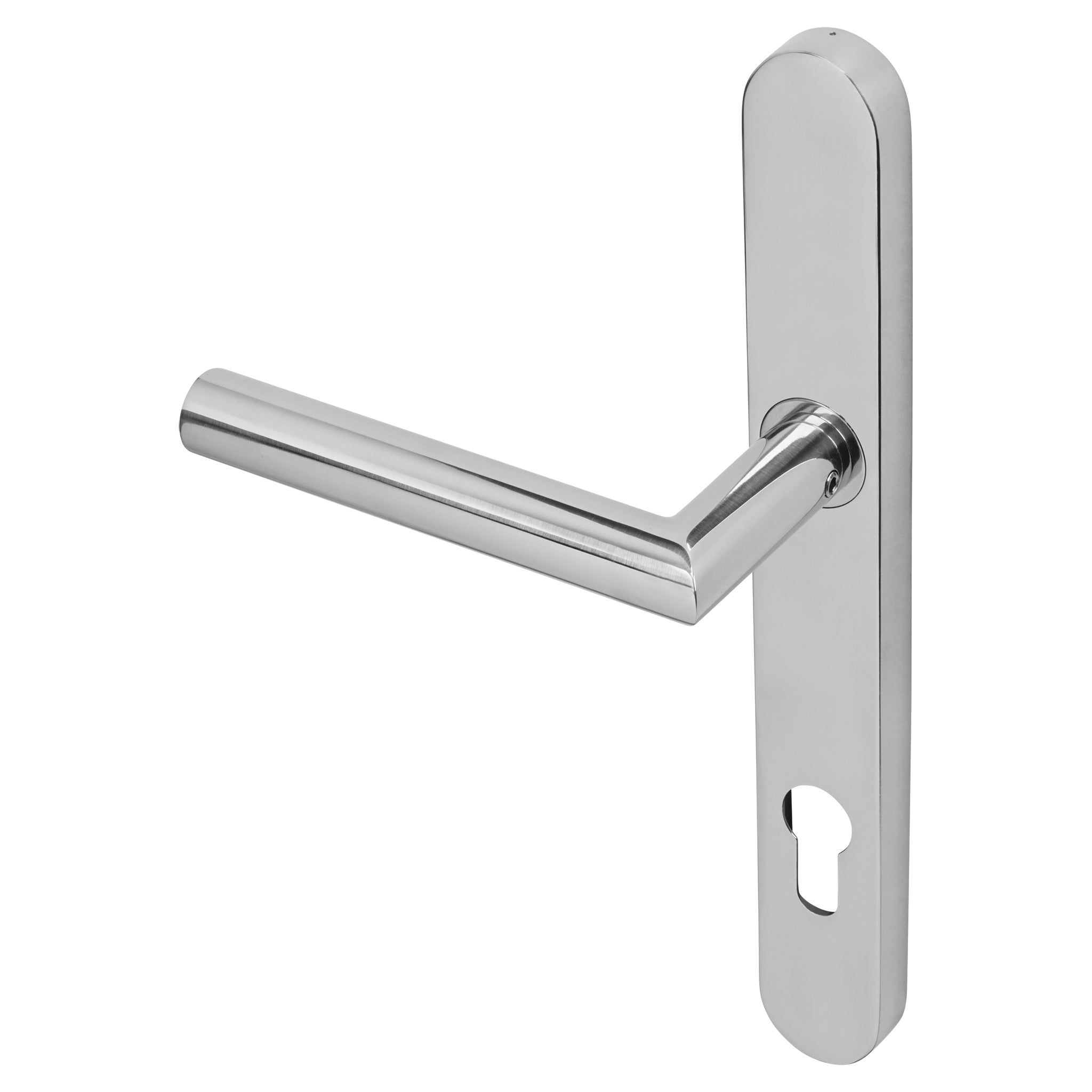 Mitre Lever Door Handle Sprung | Polished Stainless Steel