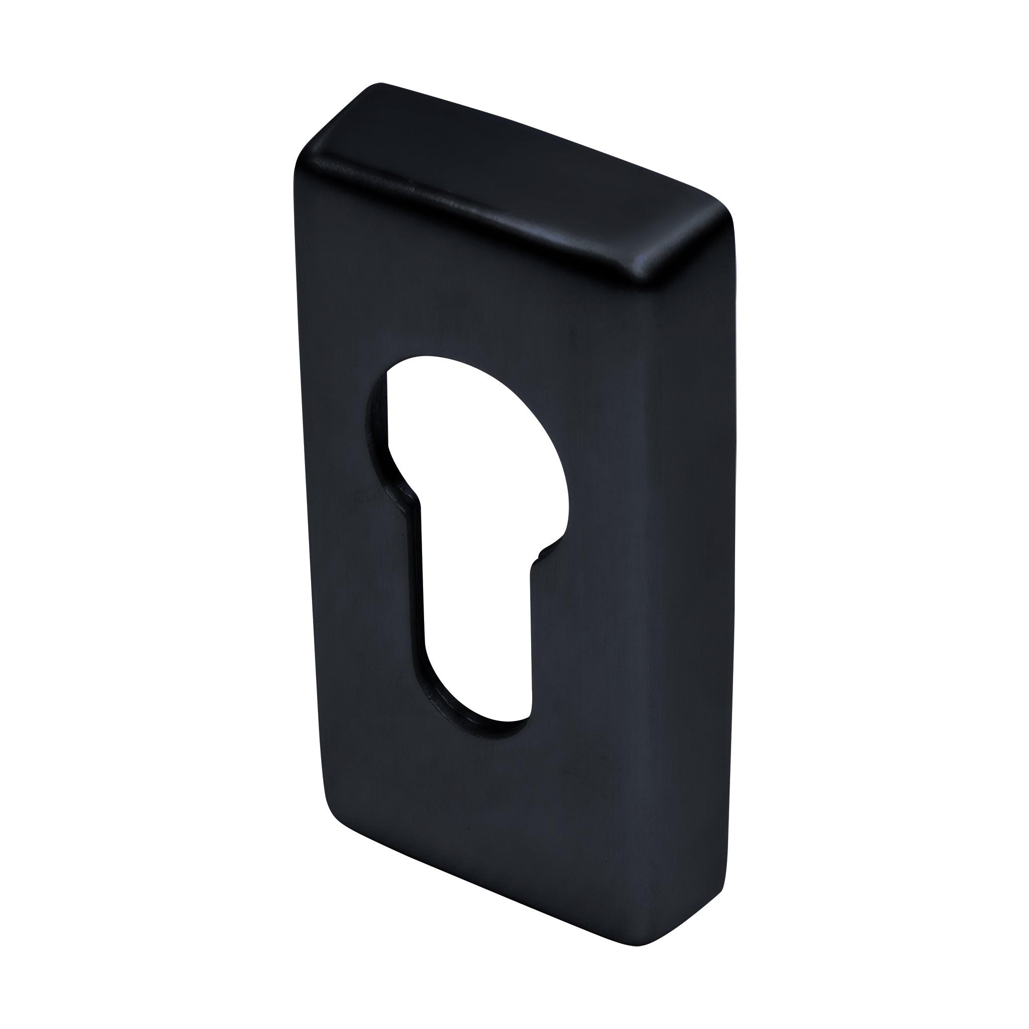 Rectangular Euro Profile Escutcheon | Black