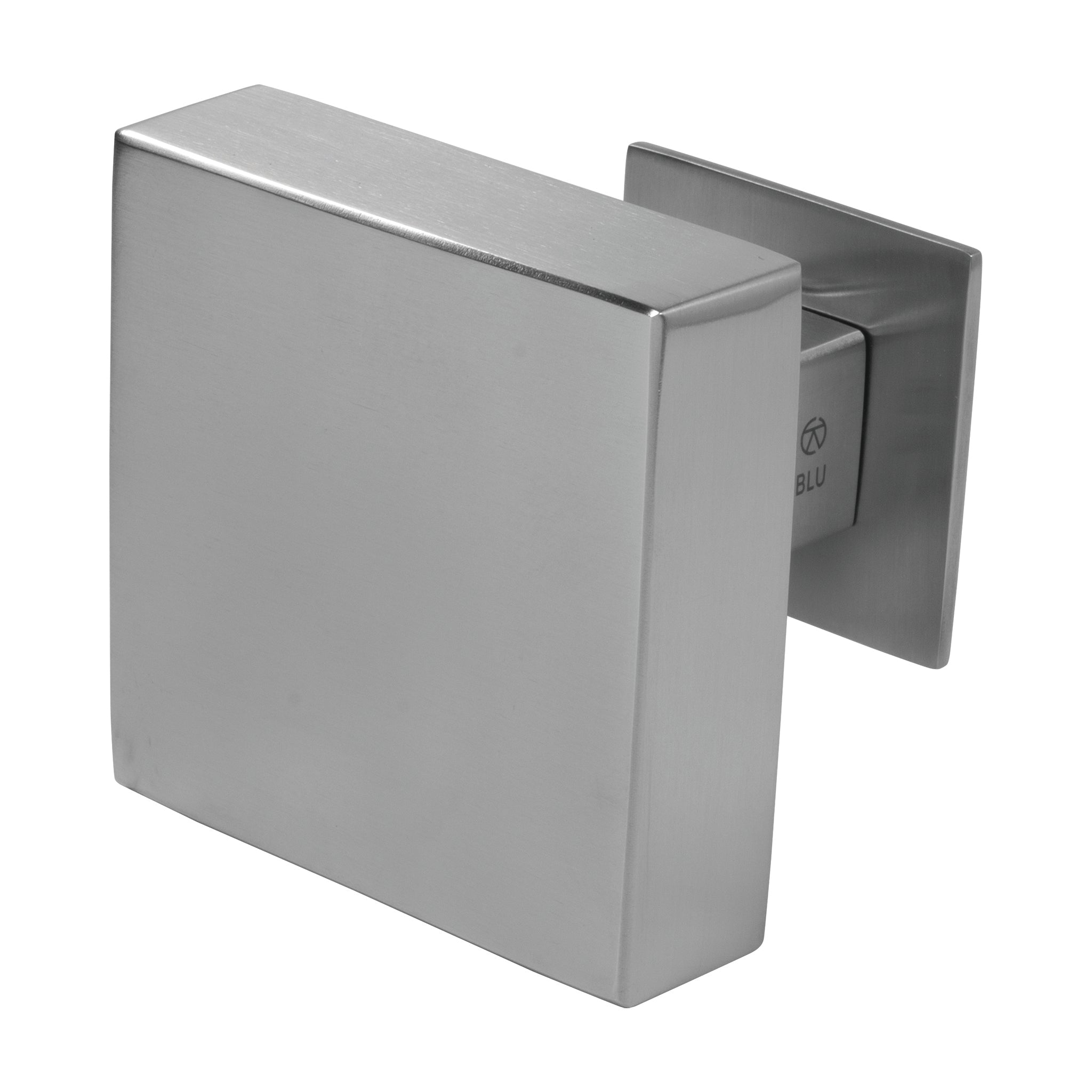 Large Square Door Knob | Satin Stainless Steel