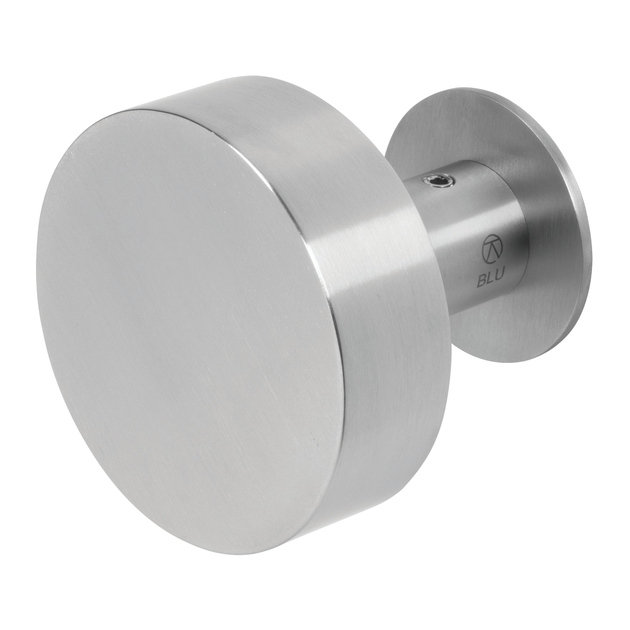 Large Round Door Knob | Satin Stainless Steel