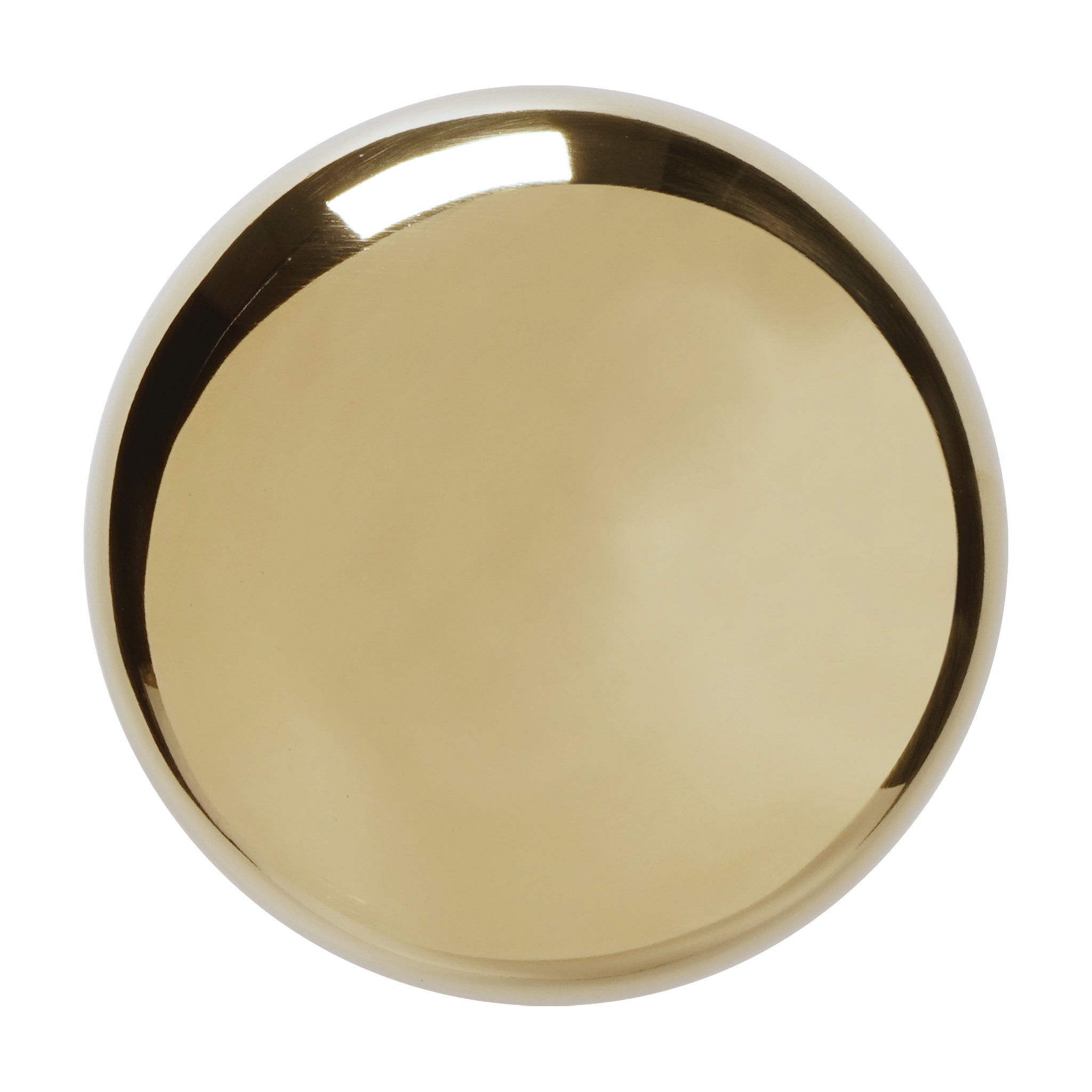 Round Centre Door Knob | PVD Stainless Polished Brass
