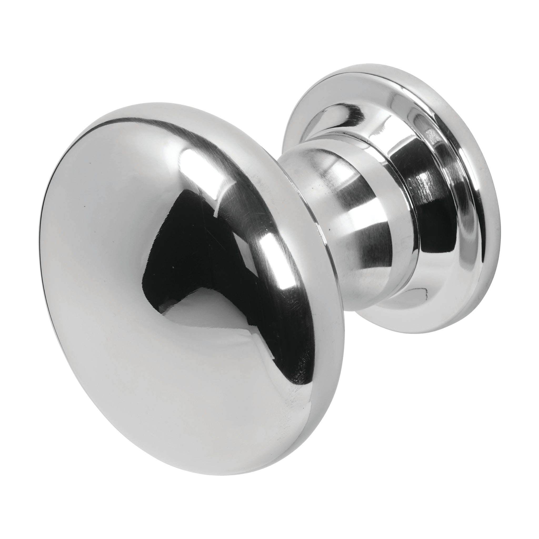 Round Centre Door Knob | Polished Stainless Steel
