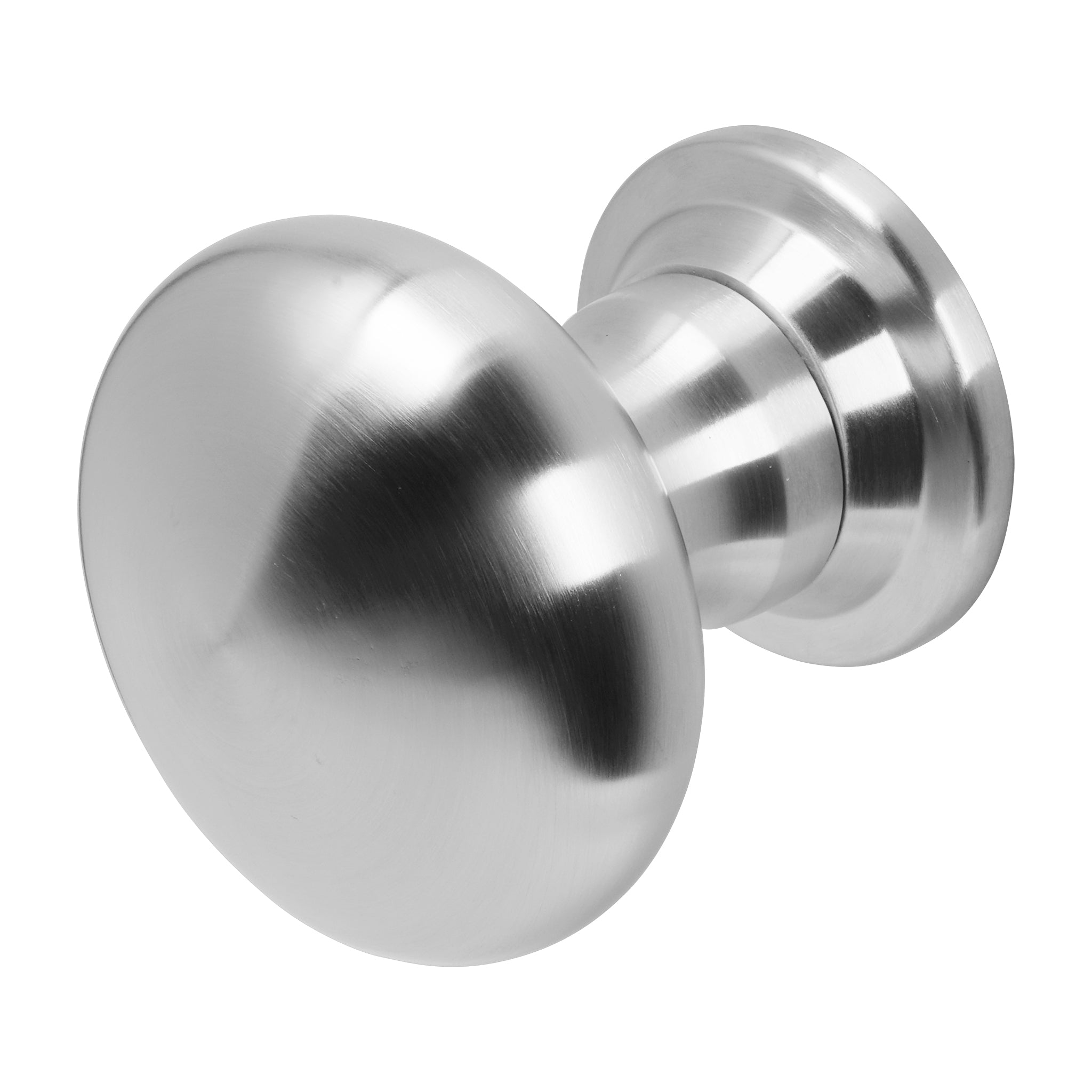 Round Centre Door Knob | Satin Stainless Steel