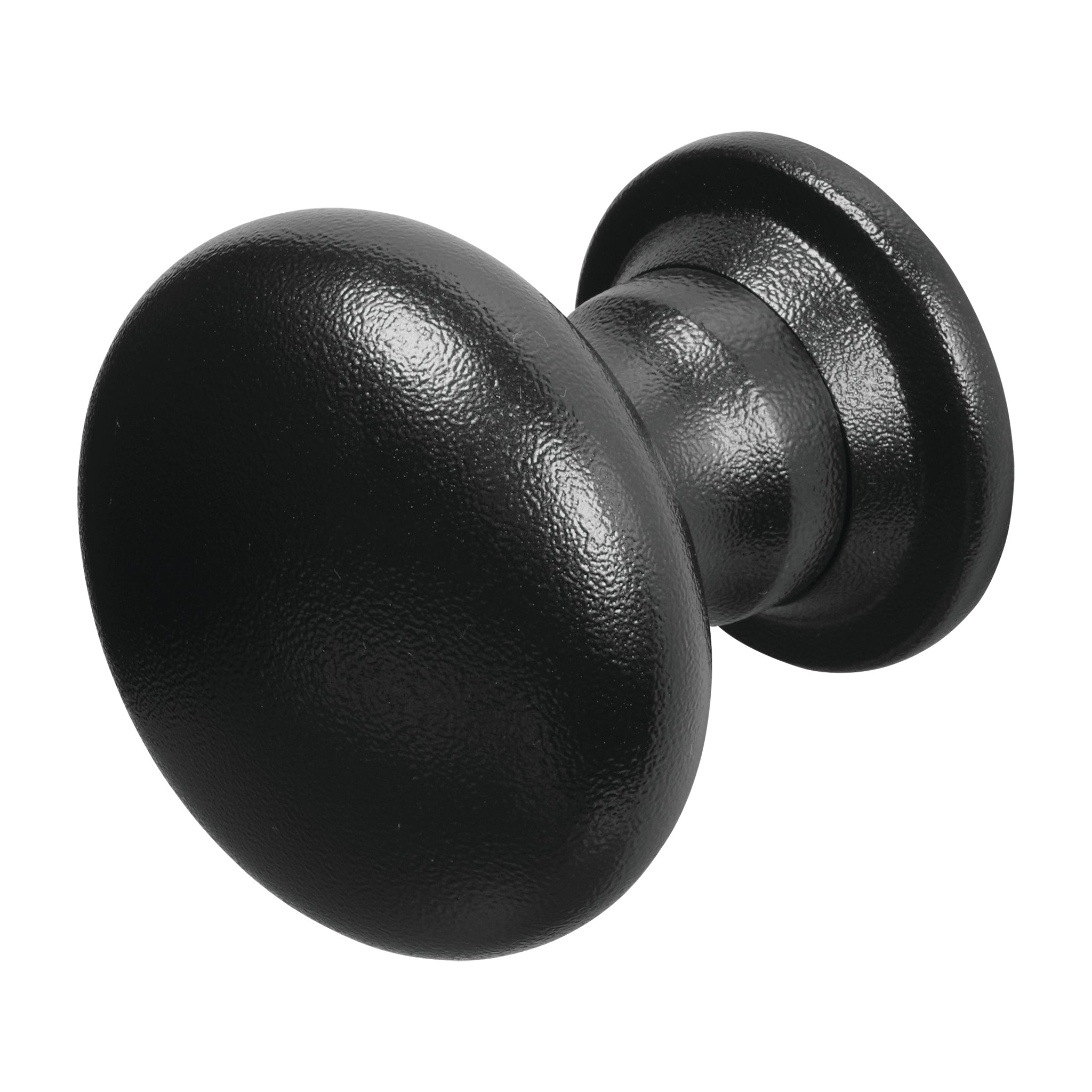 Round Centre Door Knob | Antique Black