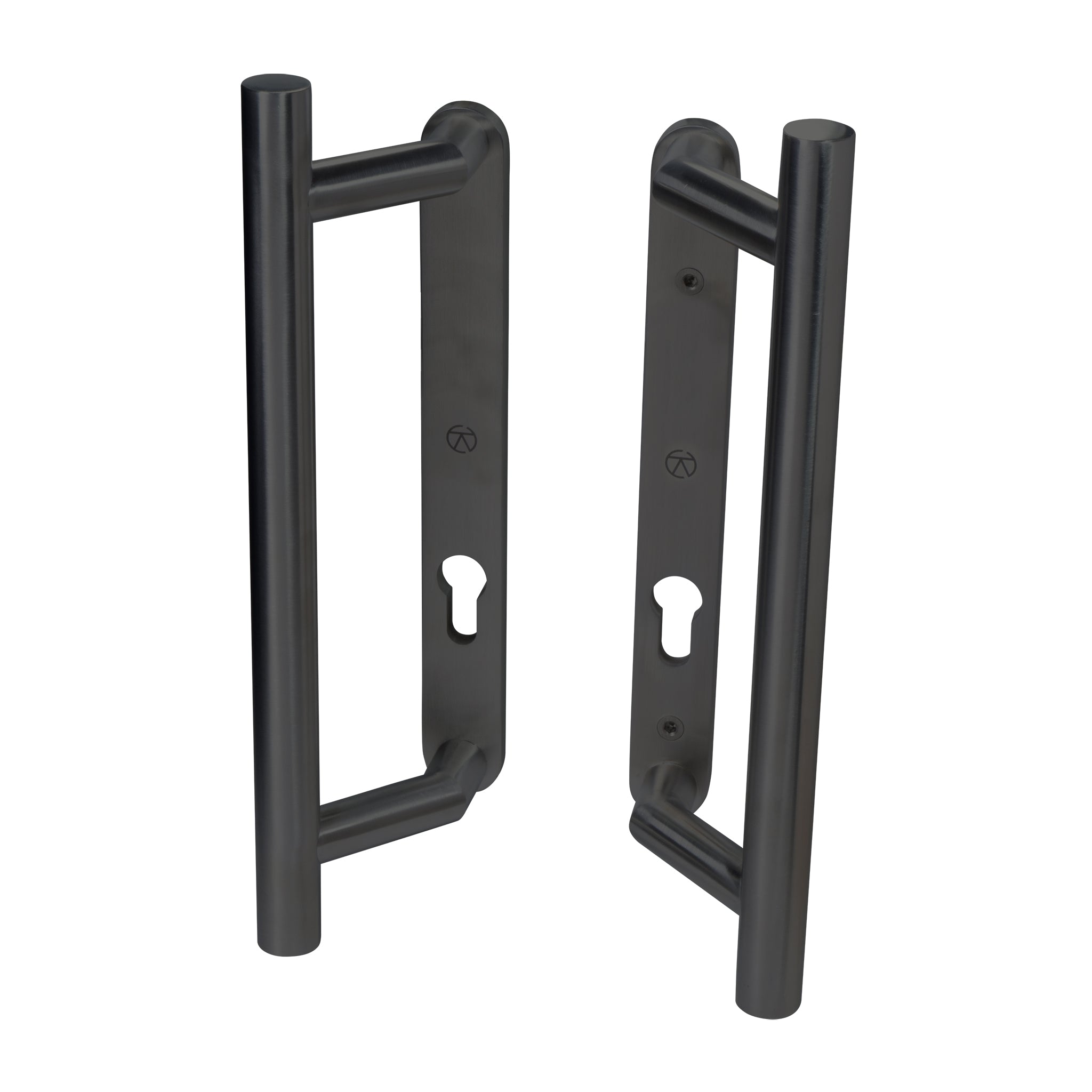 Straight Sliding Patio Door Handle Sets | Black