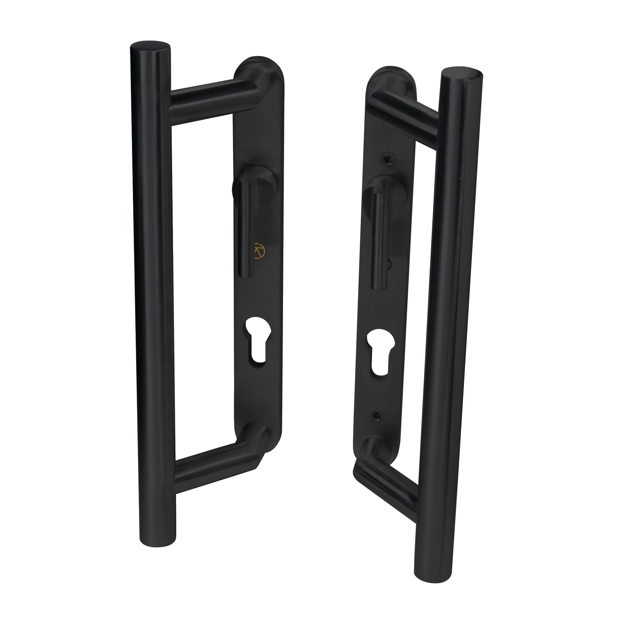 Straight Sliding Patio Door Handle Sets | Black
