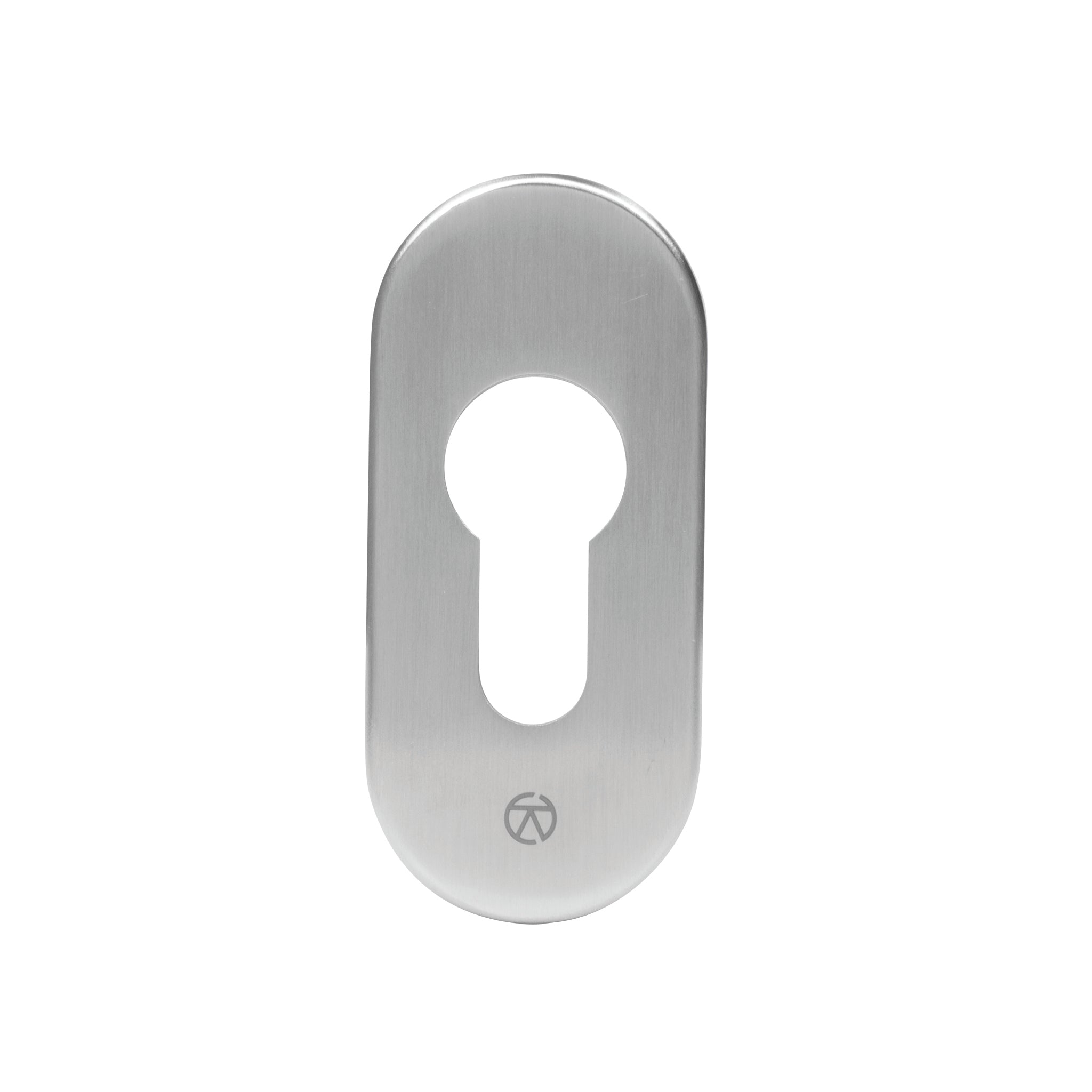 Oval Euro Profile Escutcheon | Satin Stainless Steel