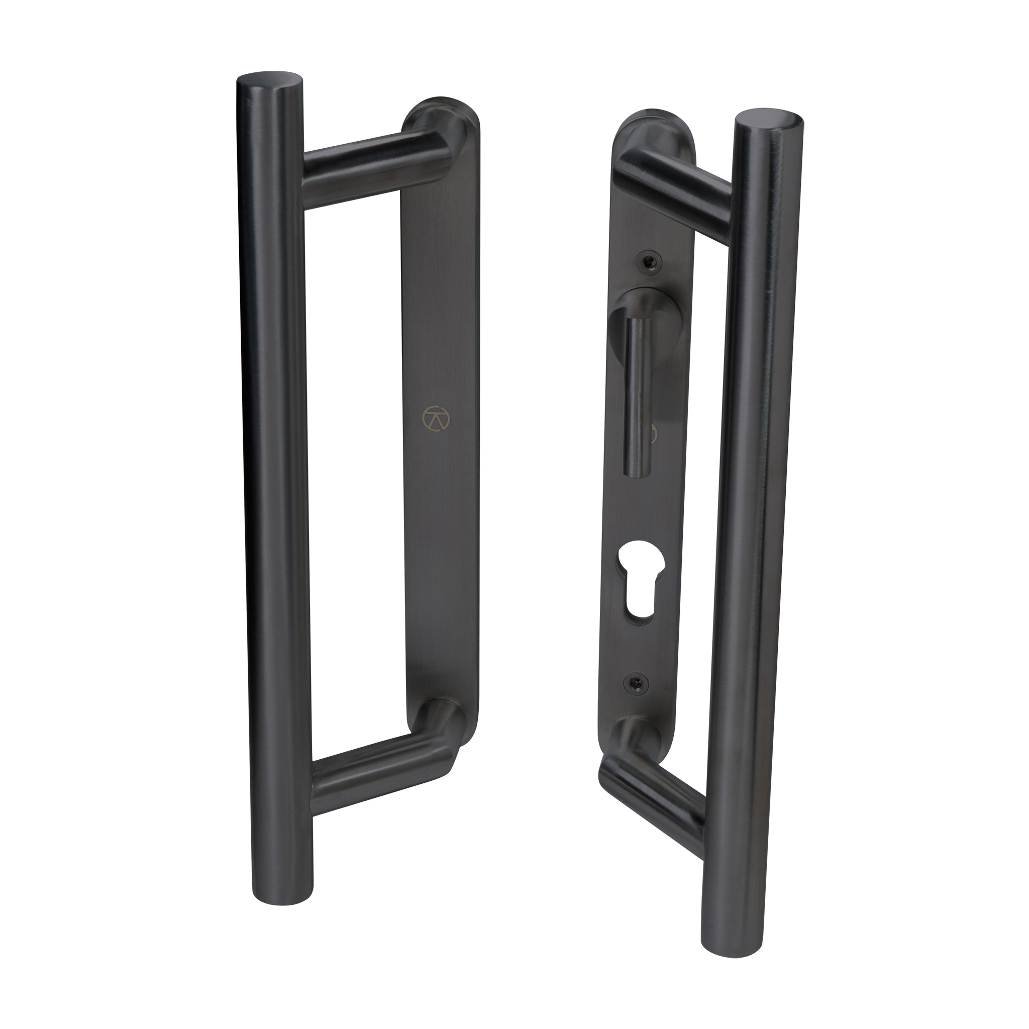 Straight Sliding Patio Door Handle Sets | Black