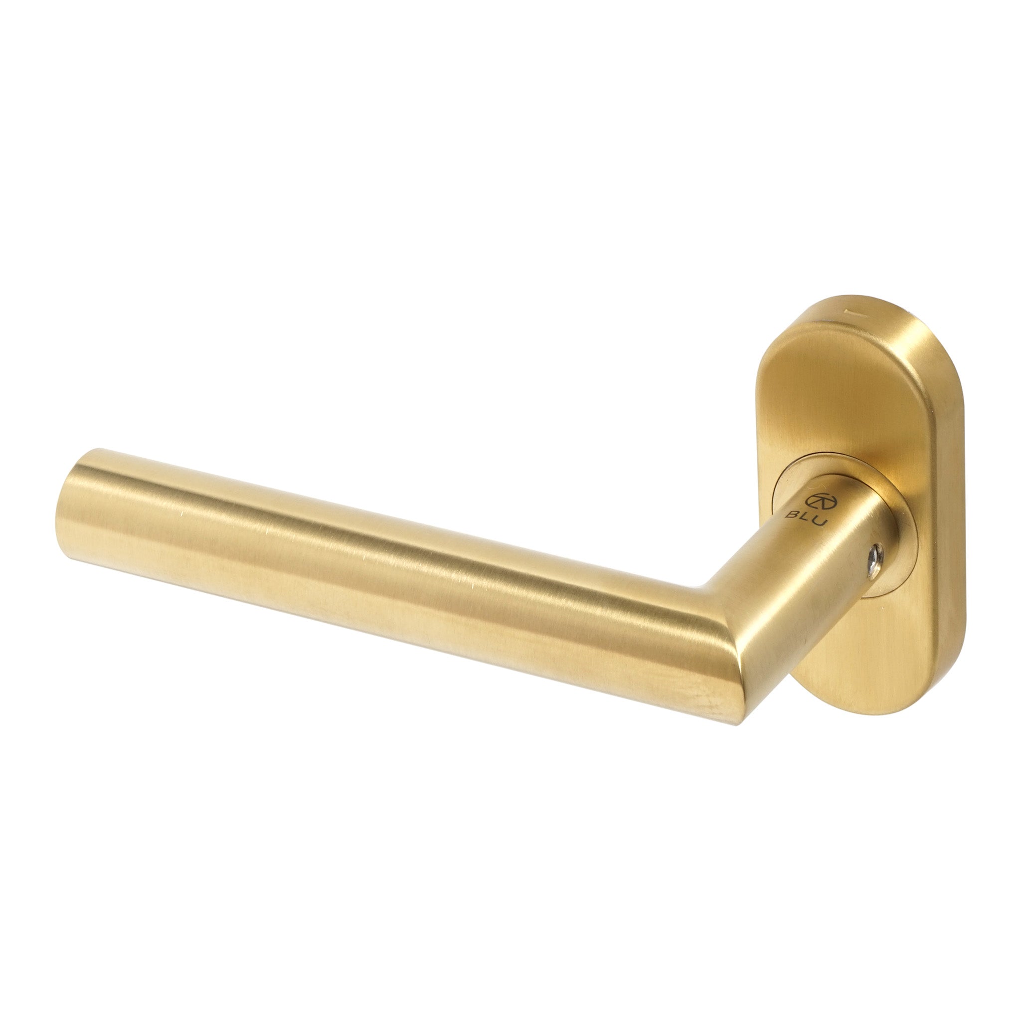 Mitre Lever Door Handle | PVD Stainless Satin Brass
