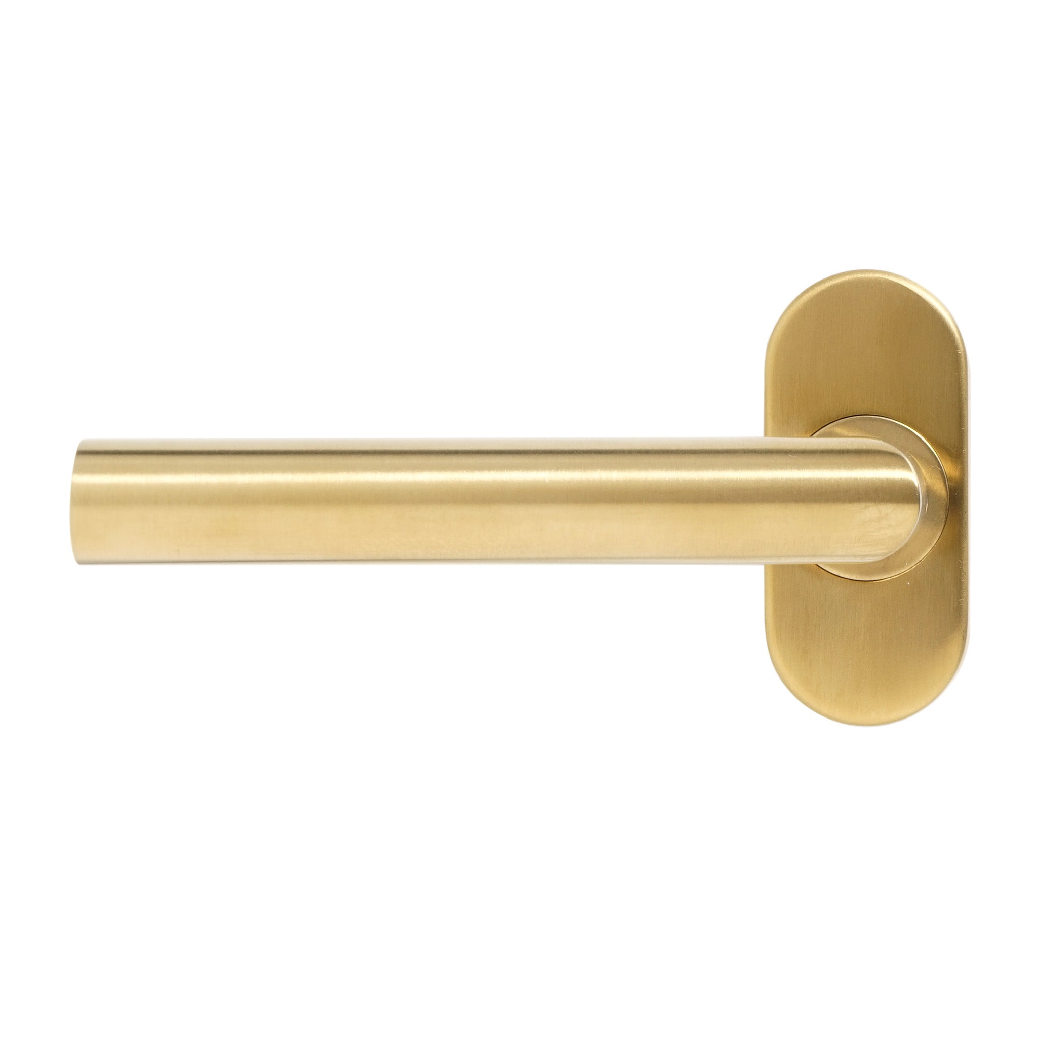 Mitre Lever Door Handle | PVD Stainless Satin Brass