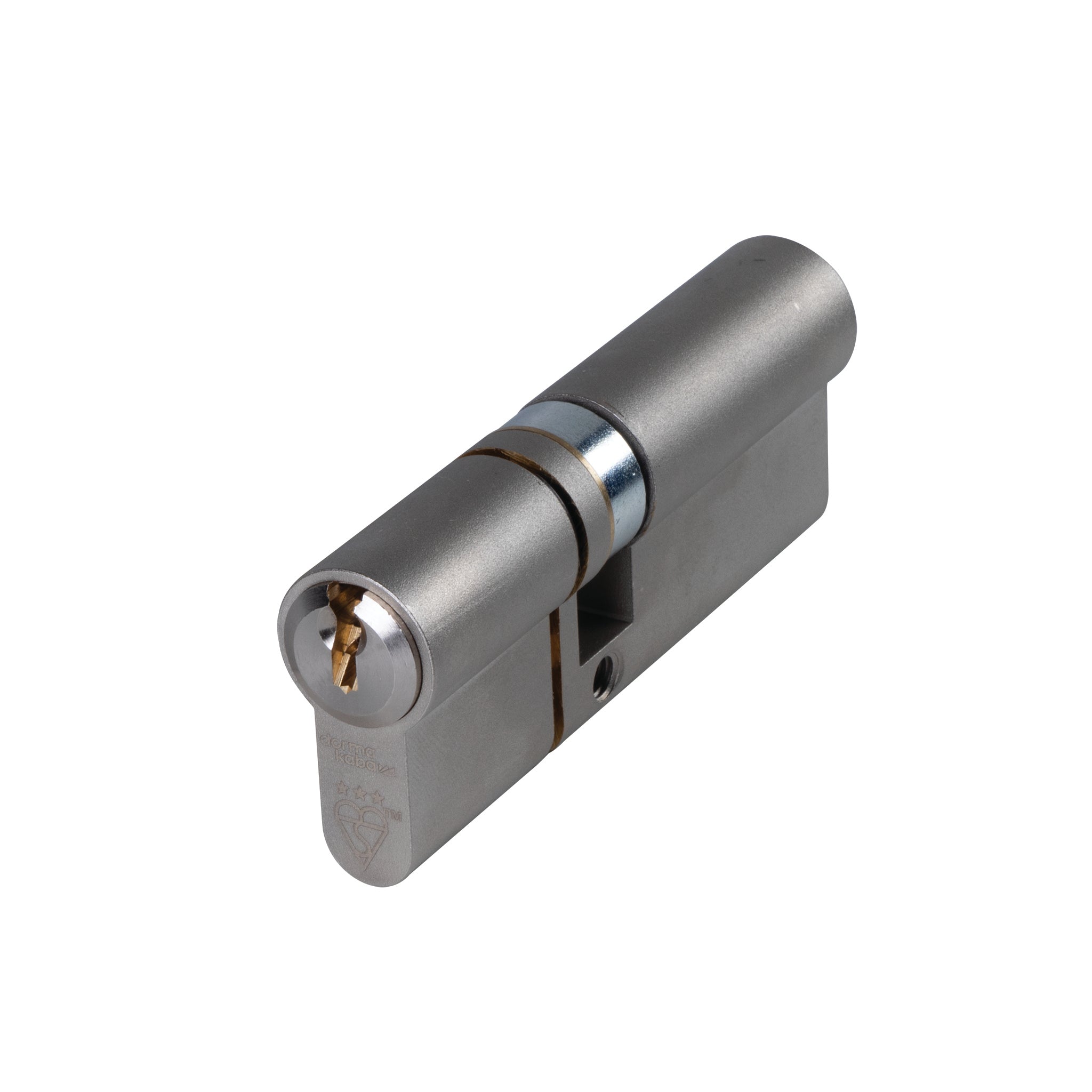 3 Star Euro Profile Double Cylinder | Nickel Finish