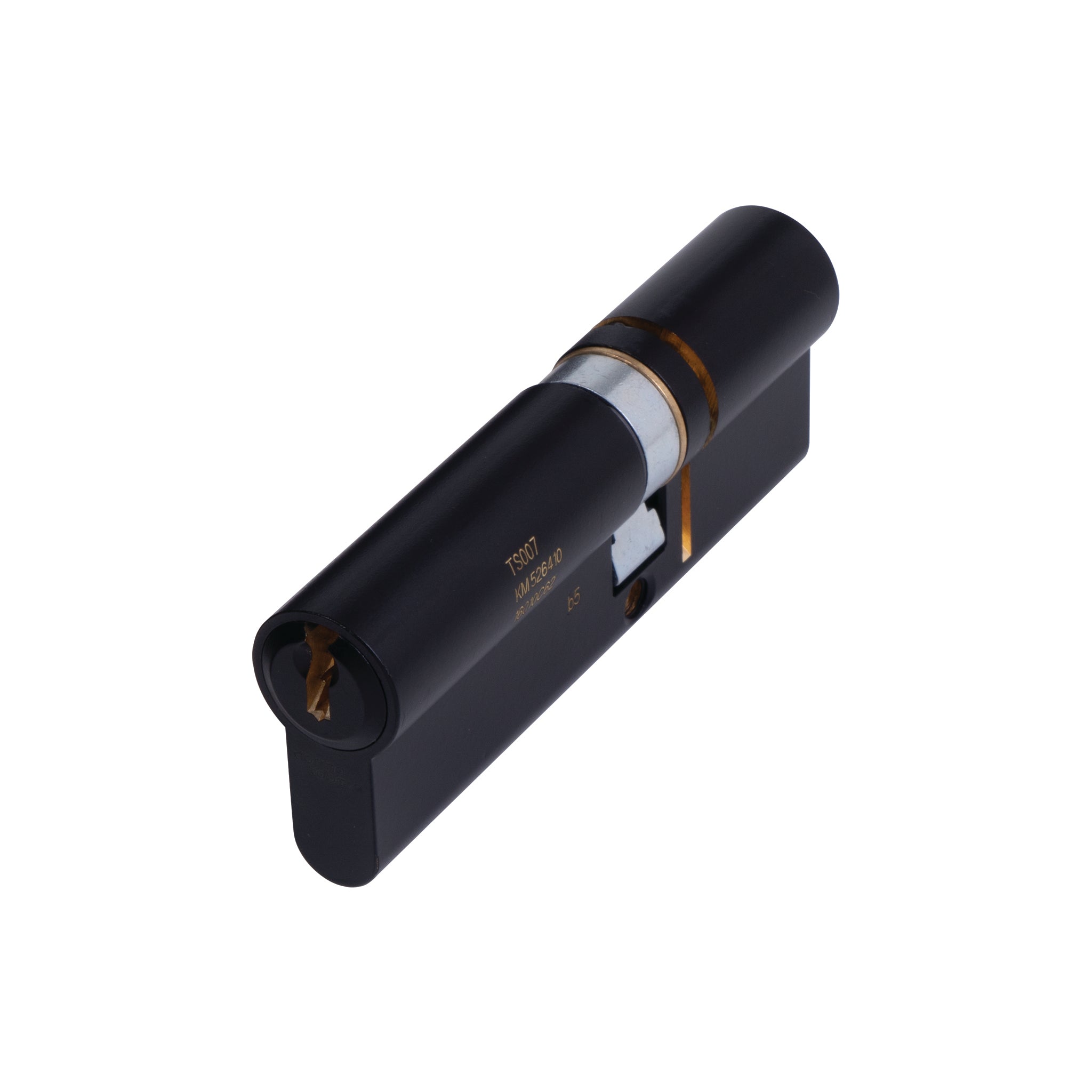 3 Star Euro Profile Double Cylinder | Matt Black Finish