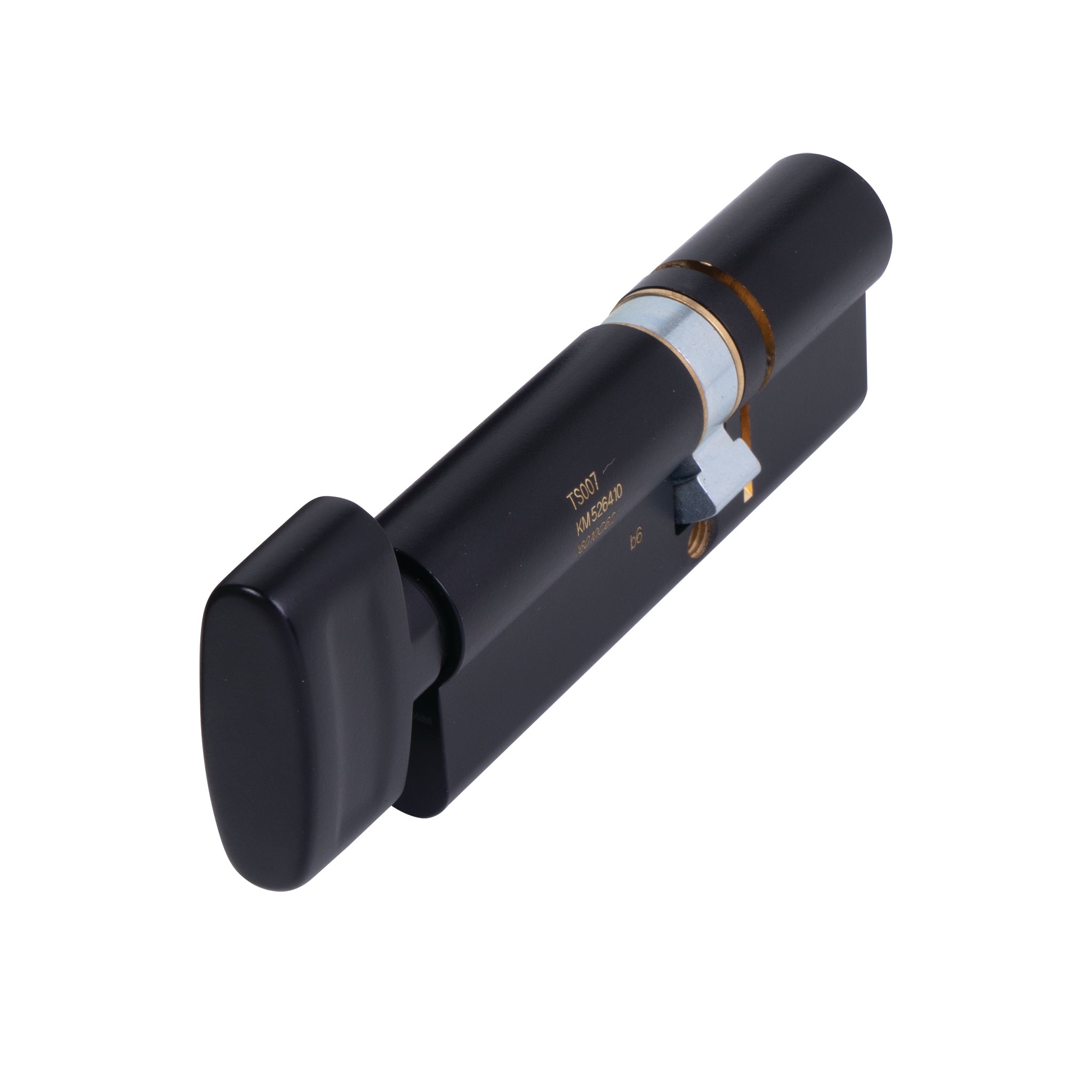 3 Star Euro Profile Thumbturn Cylinder | Matt Black Finish