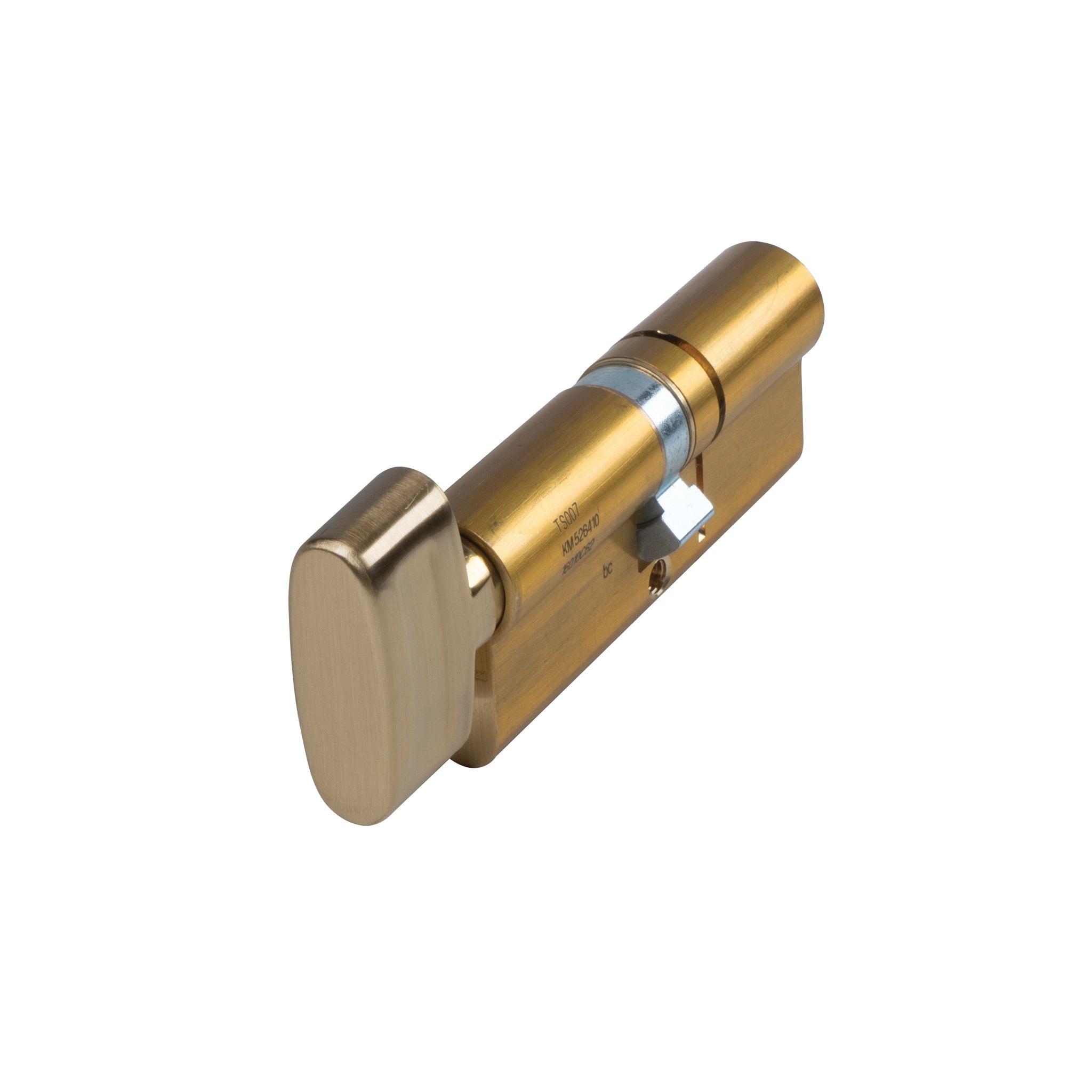 3 Star Euro Profile Thumbturn Cylinder | Satin Brass Finish