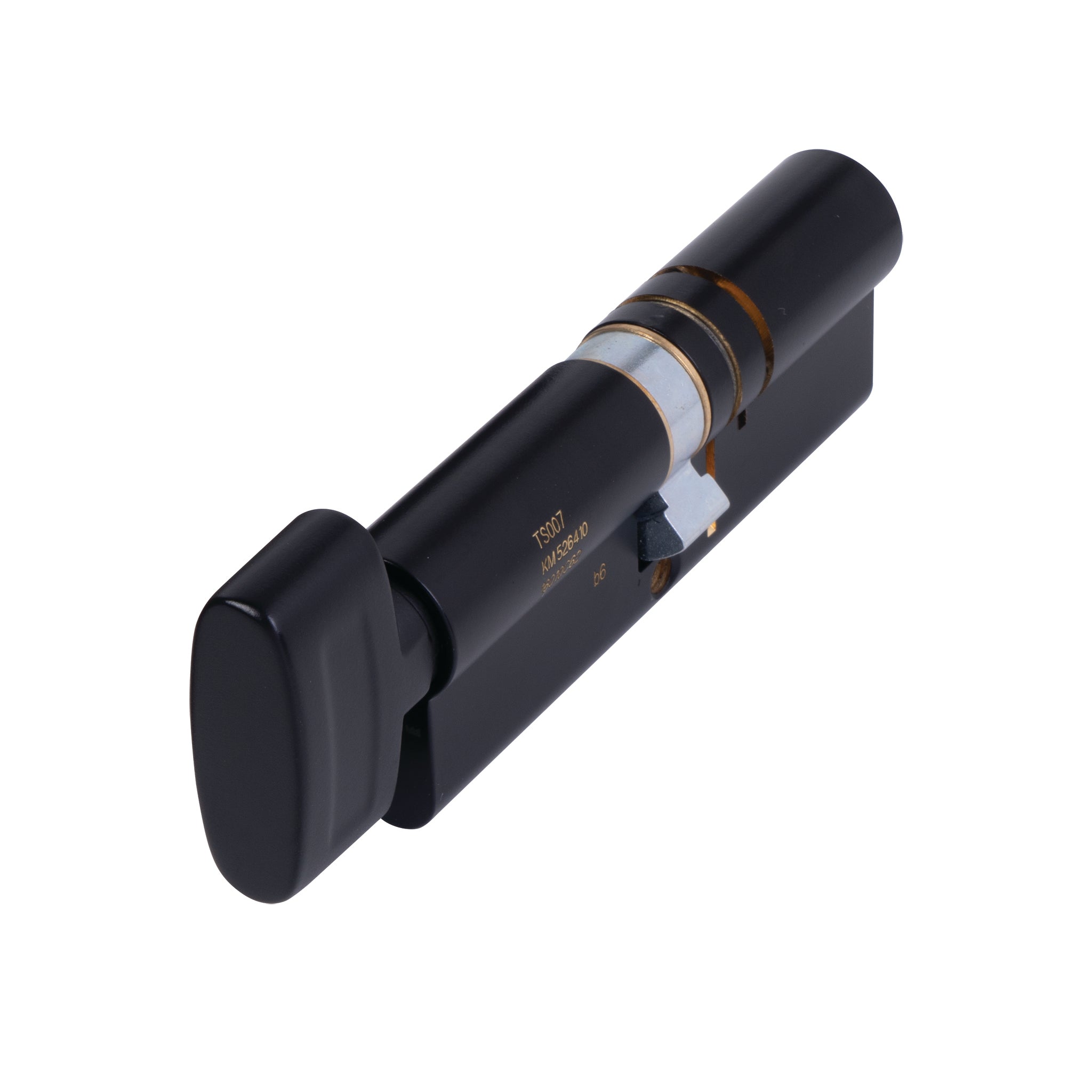 3 Star Euro Profile Thumbturn Cylinder | Matt Black Finish