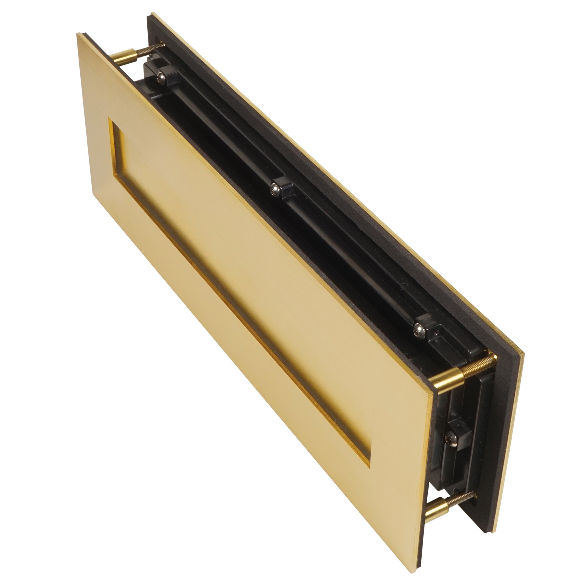 Sleeved Letter Plate | PVD Stainless Satin Brass