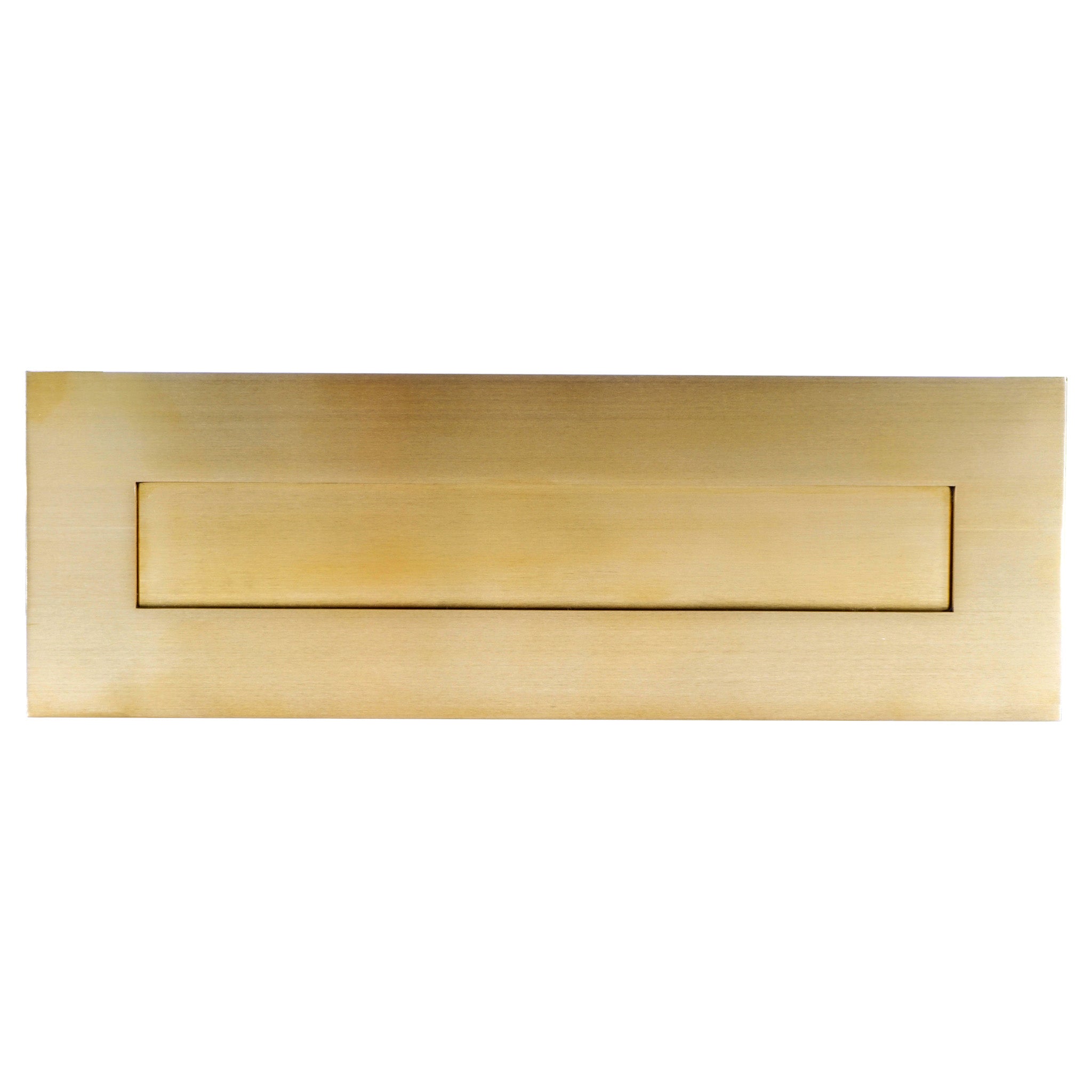 Sleeved Letter Plate | PVD Stainless Satin Brass
