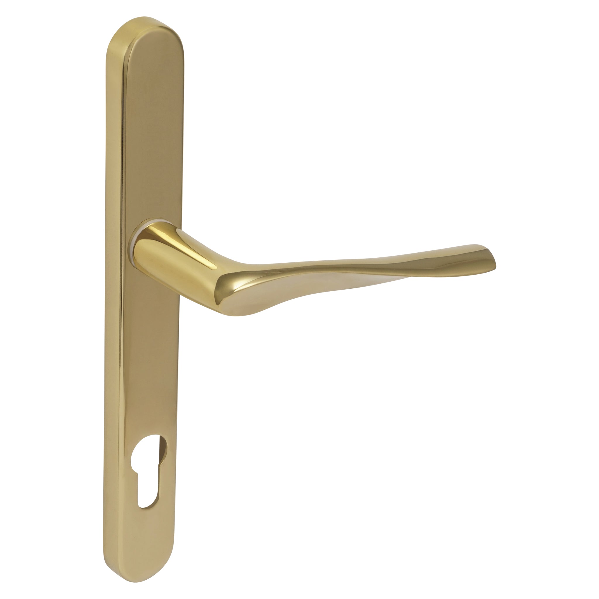 Kuhlen Multipoint Door Handle | Polished Brass